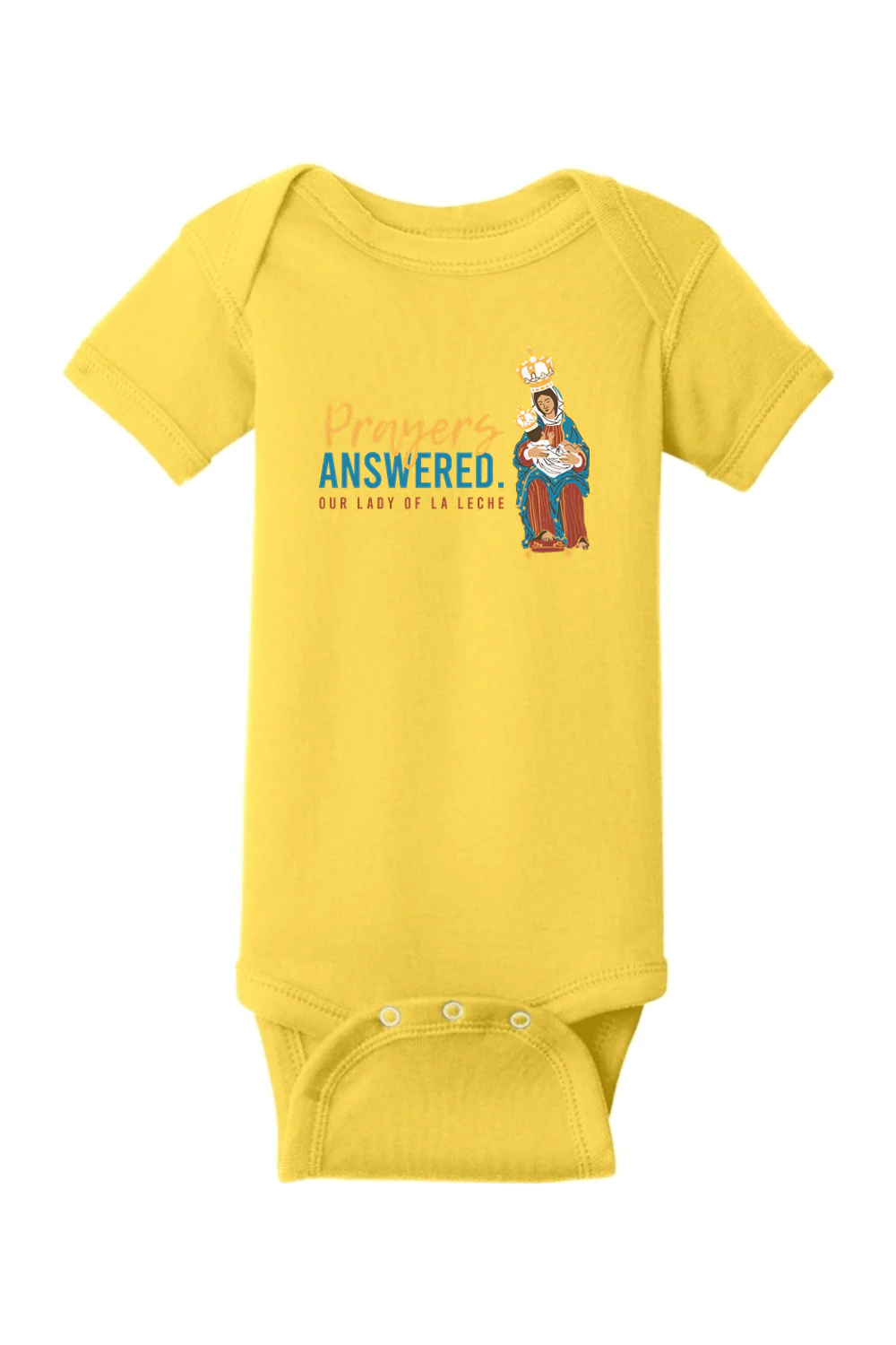Our Lady of La Leche Onesie - Image 6