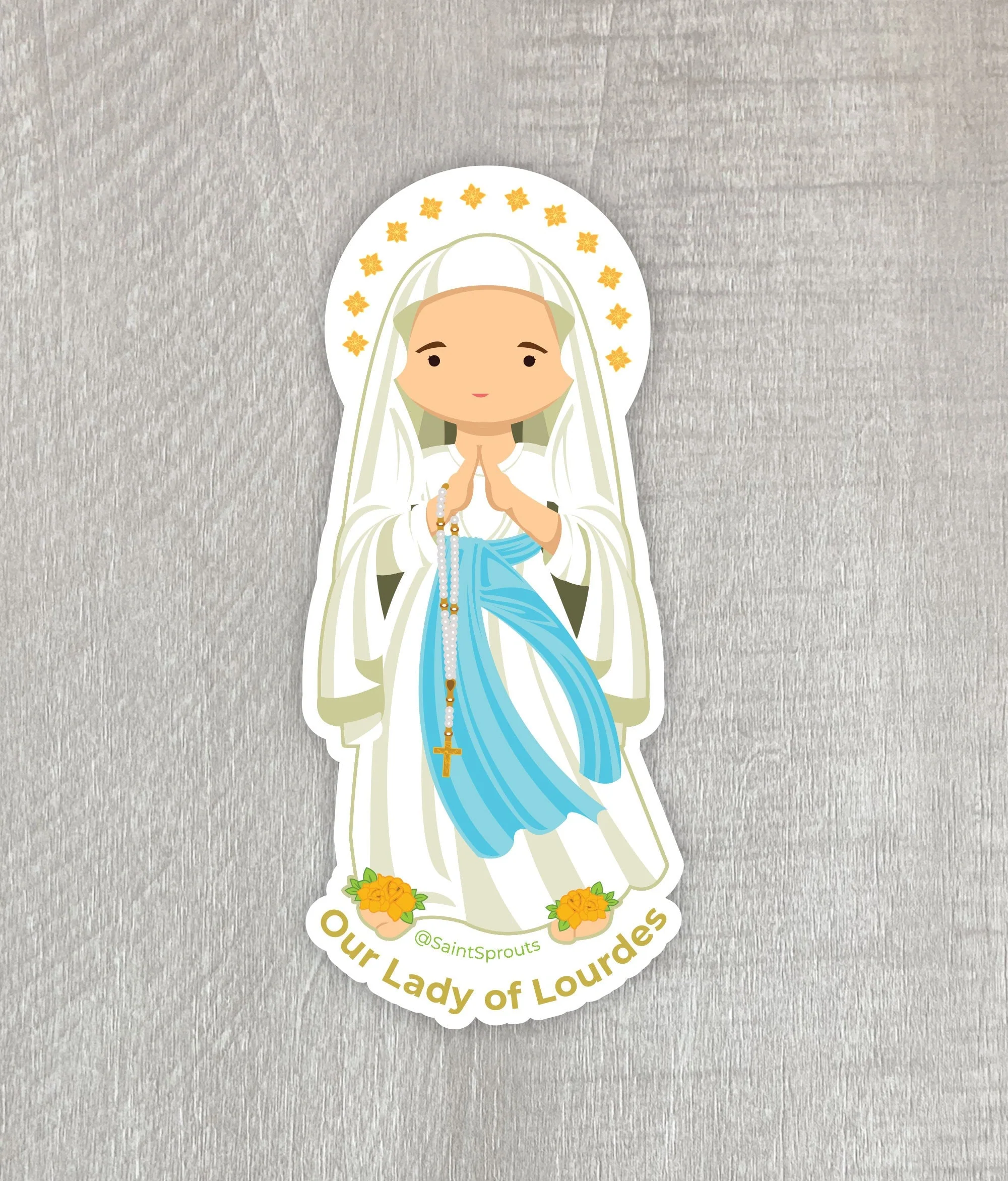 Our Lady of Lourdes Sticker - Image 4