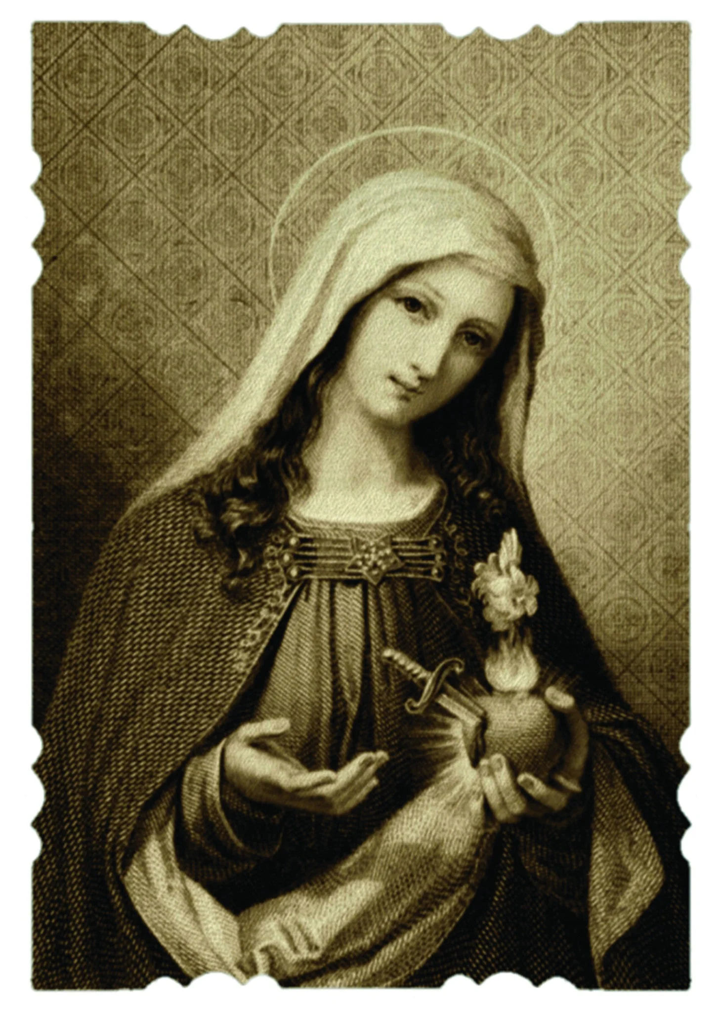 Our Lady of Sorrows Print 5X7 - Image 2