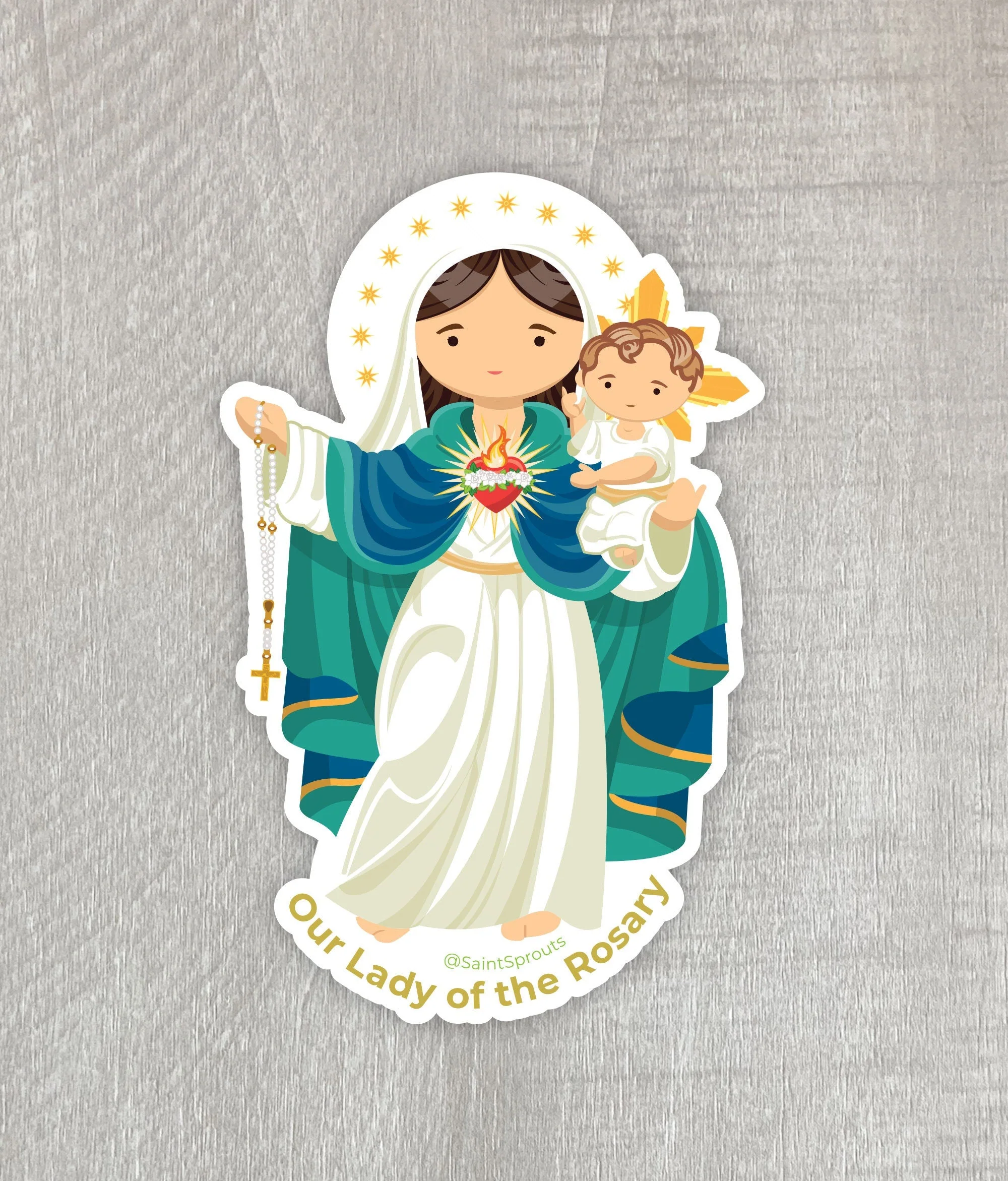 Our Lady of the Rosary Sticker - Image 4