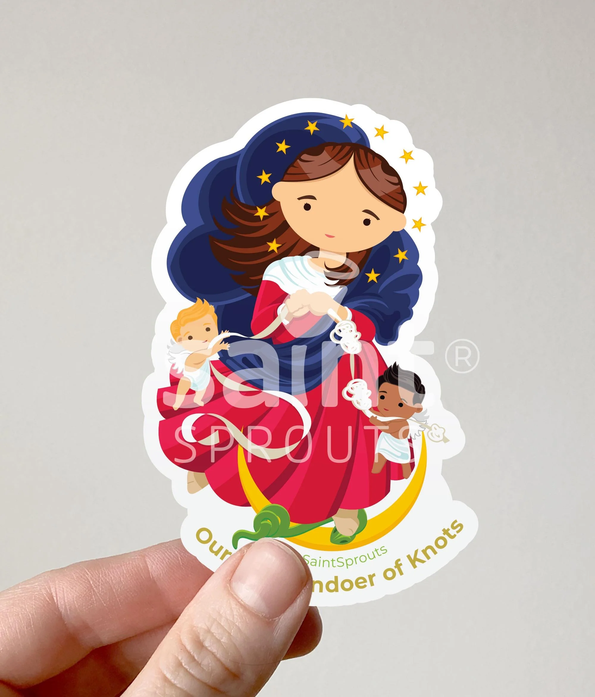 Our Lady Undoer of Knots Magnet / Our Lady Untier of Knots Magnet - Image 2