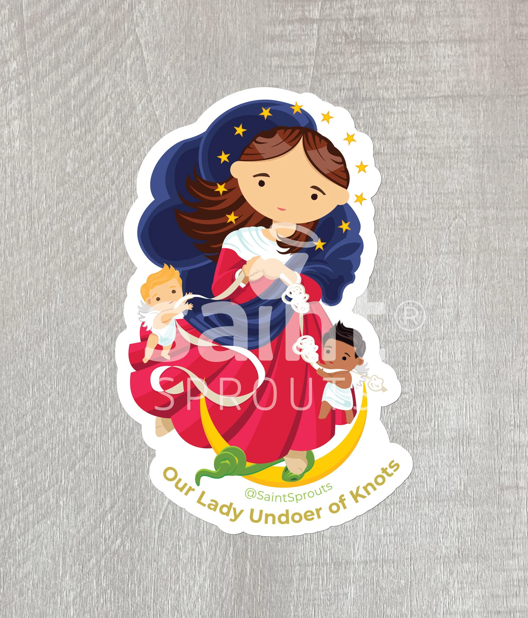 Our Lady Undoer of Knots Magnet / Our Lady Untier of Knots Magnet - Image 3