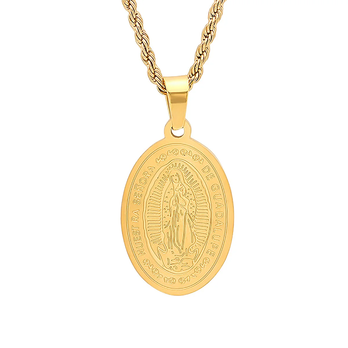 Oval Religious Pendant - Image 2