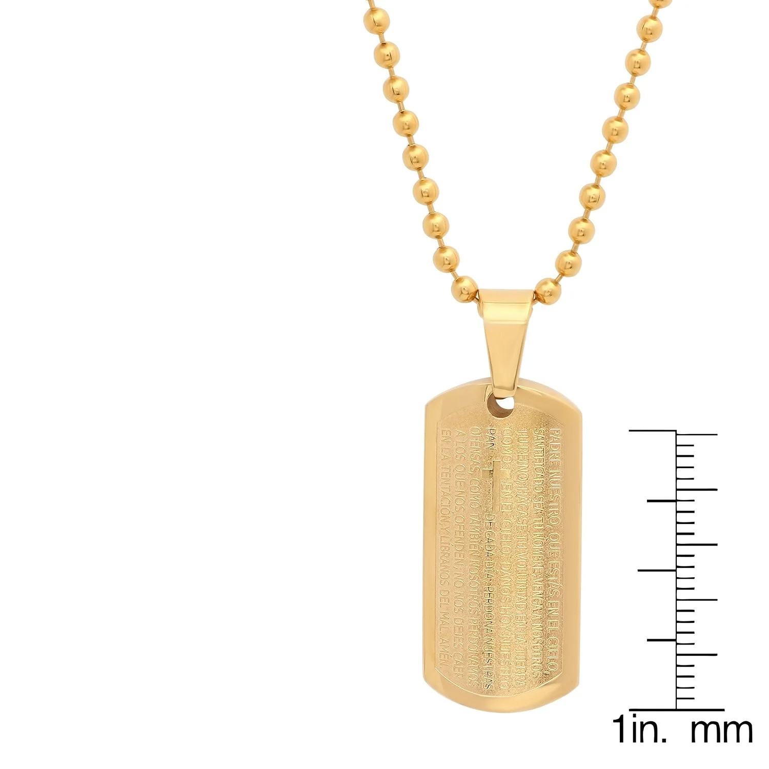 Padre Nuestro Prayer Pendant - Image 3