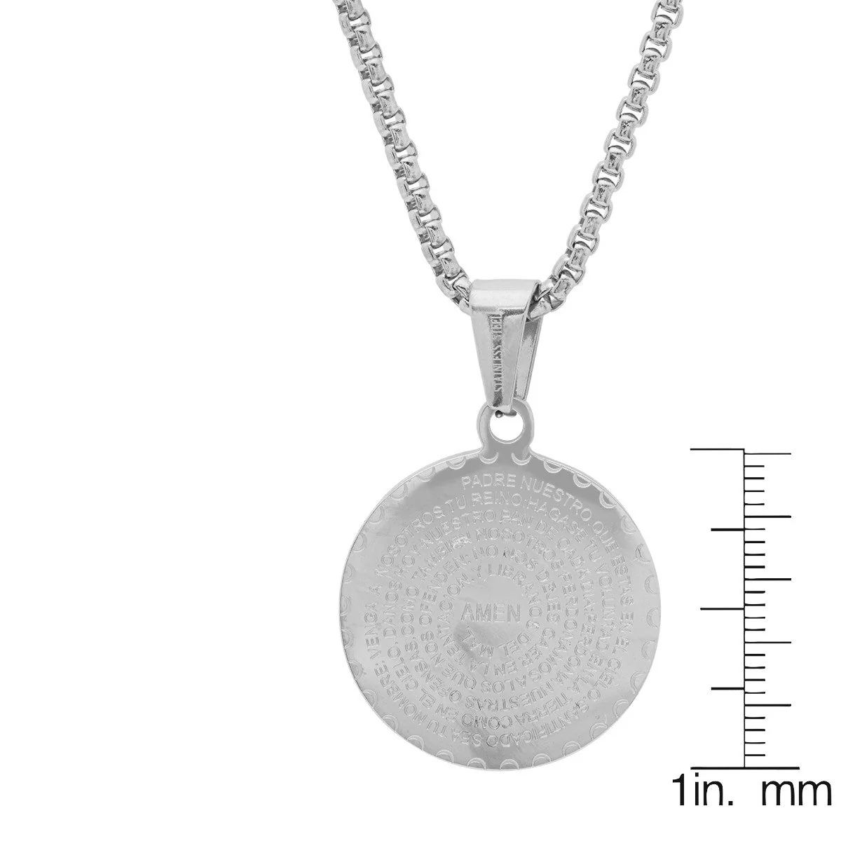 Padre Nuestro Prayer with Simulated Diamonds - Image 2