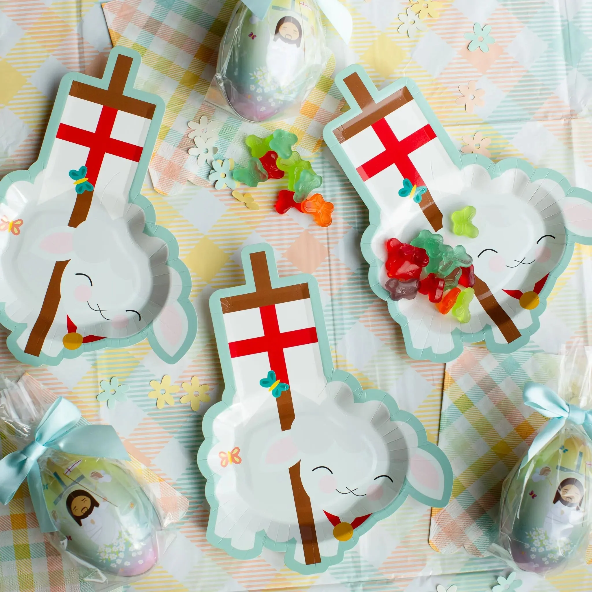 Pascal Lamb Paper Plates - set of 20 - Image 2