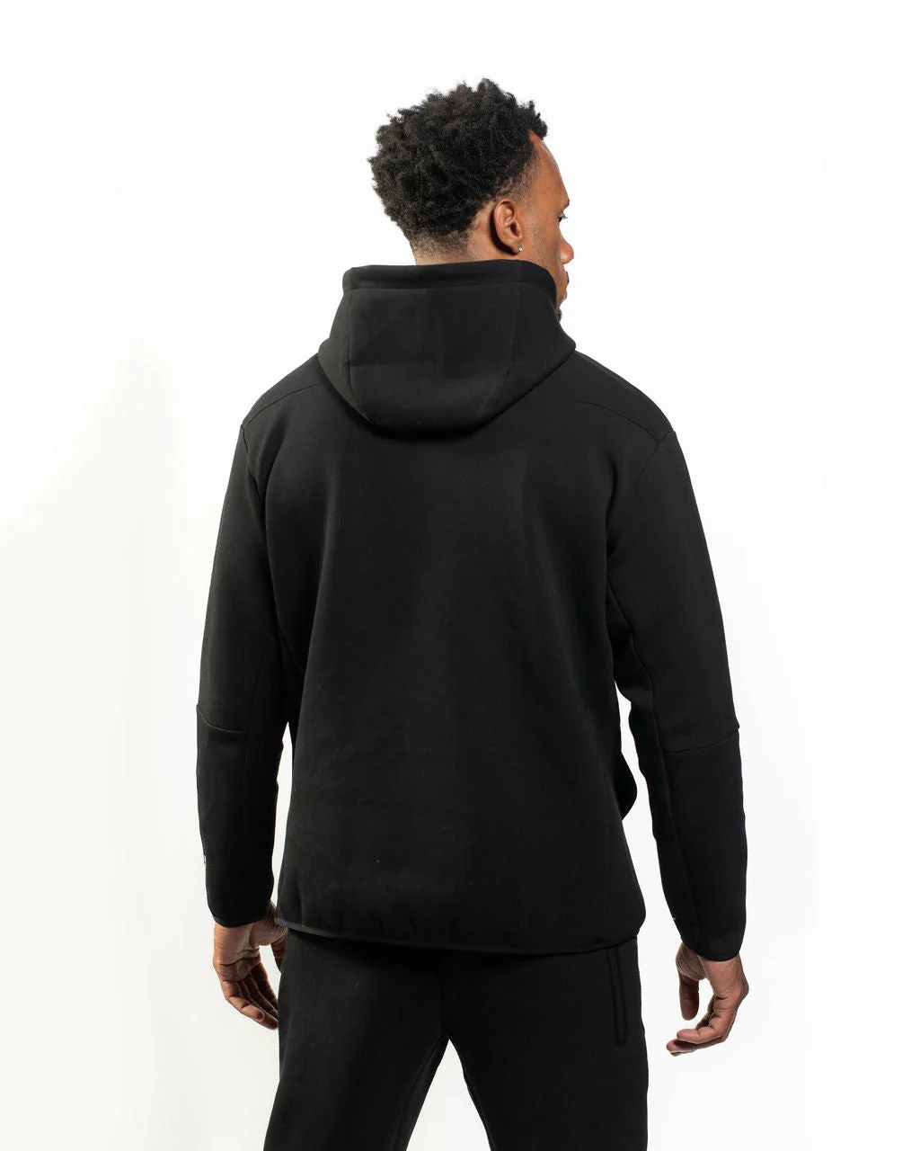 "PBJ" TECHWEAR HOODIE MATTE BLACK - Image 3
