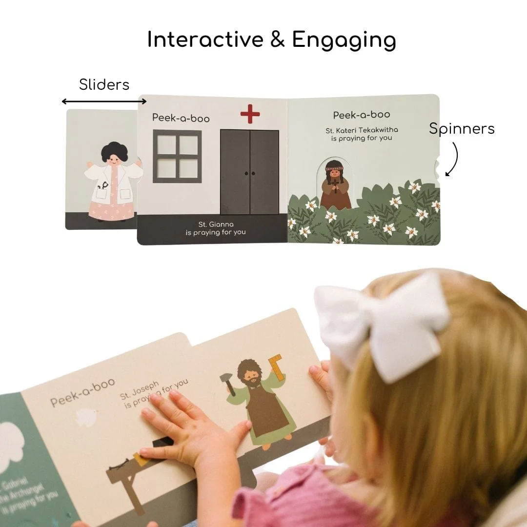 Peek-a-boo Saints 2 - Catholic Board Book - Image 3