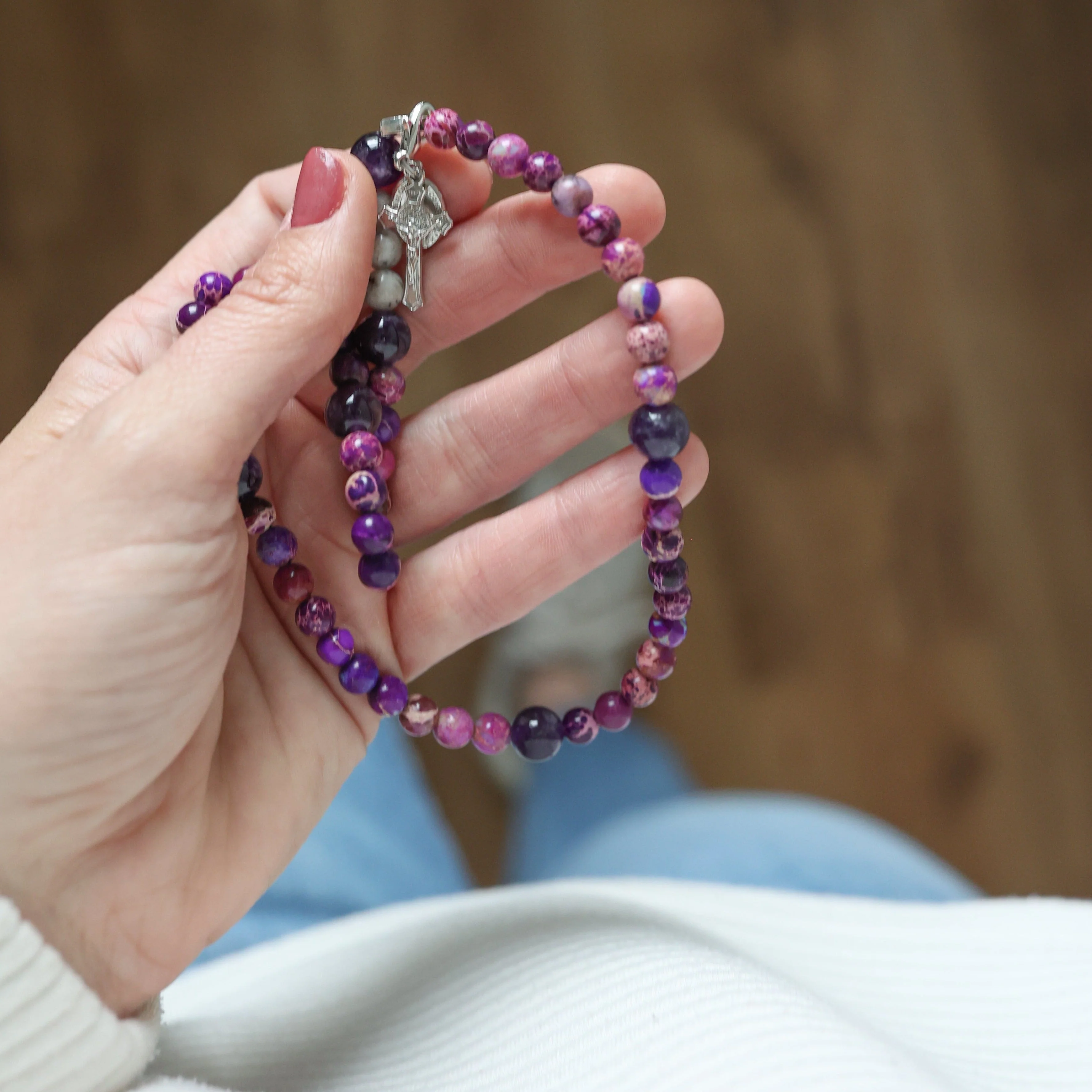 Penance | Stretch & Wrap Rosary Bracelet - Image 2