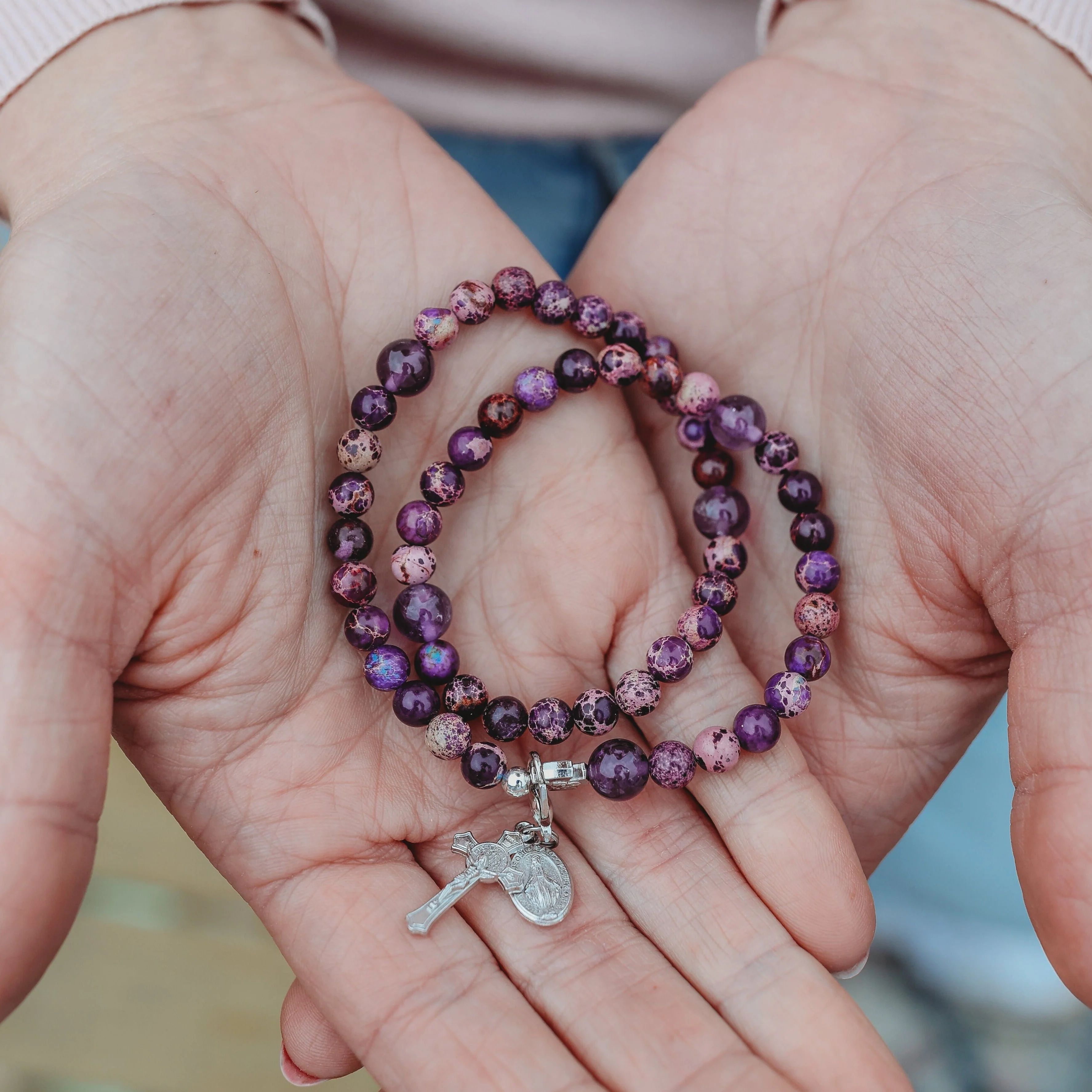 Penance | Stretch & Wrap Rosary Bracelet - Image 3