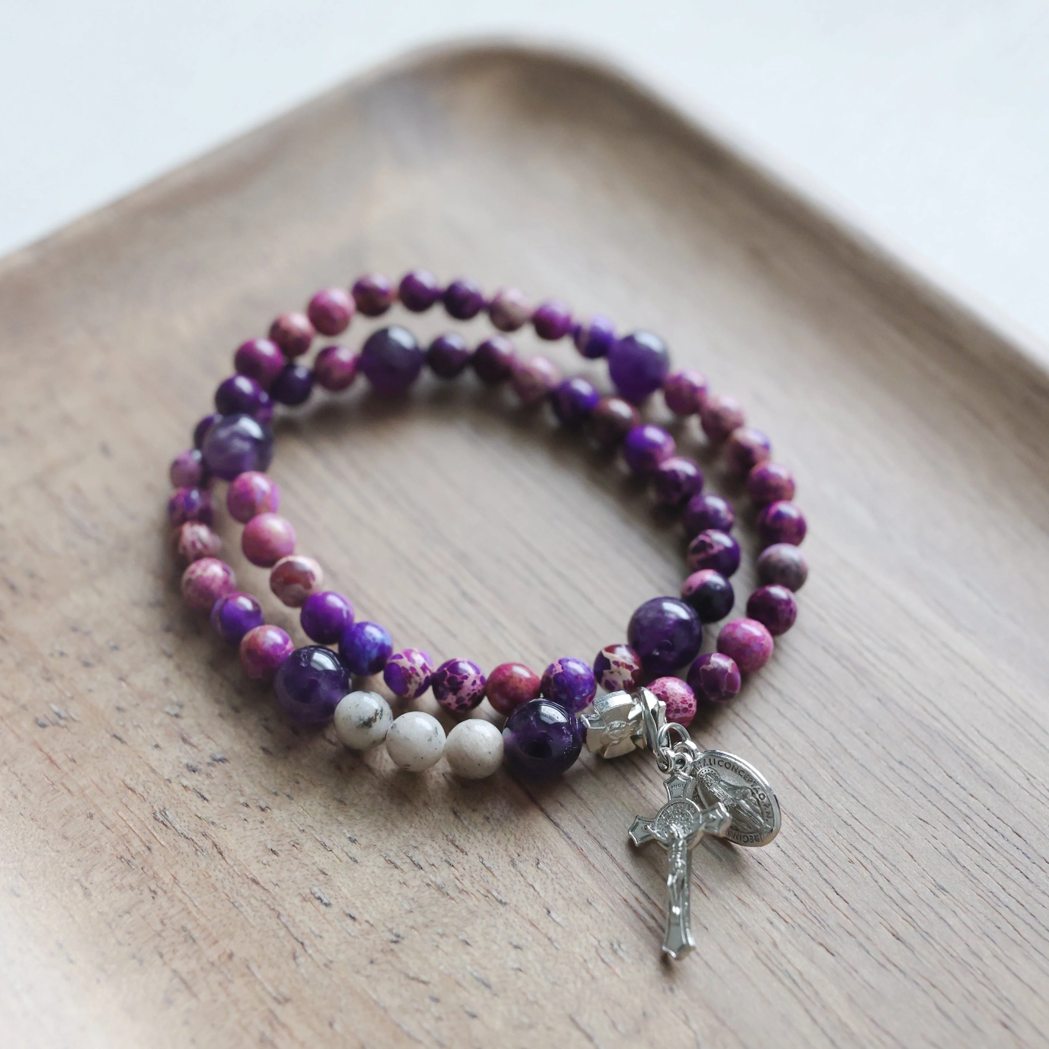 Penance | Stretch & Wrap Rosary Bracelet - Image 4