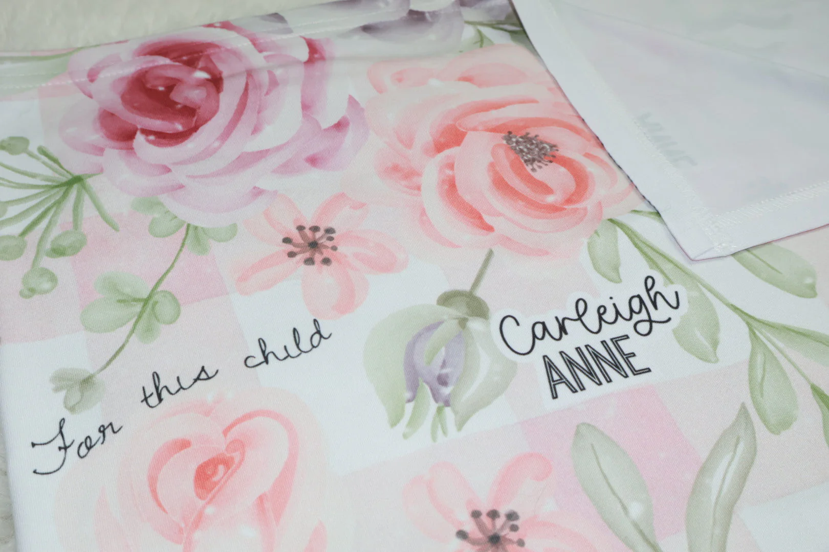 Personalized For This Child I Have Prayed Baby Swaddle Blanket - Image 3