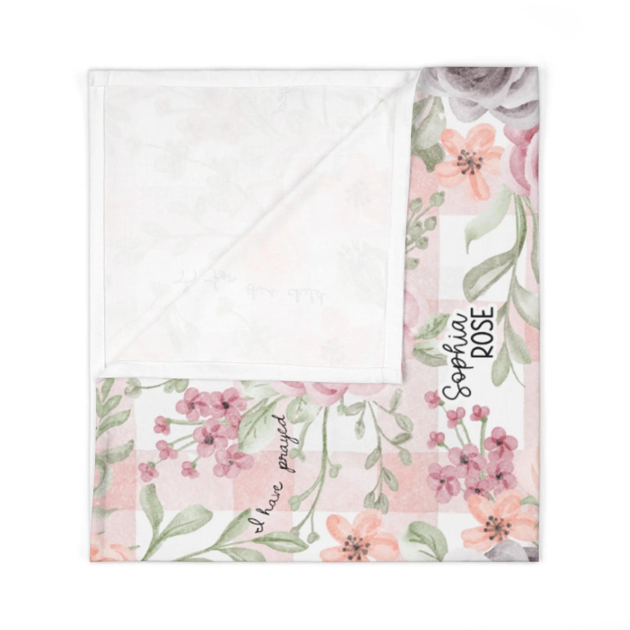 Personalized For This Child I Have Prayed Baby Swaddle Blanket - Image 8