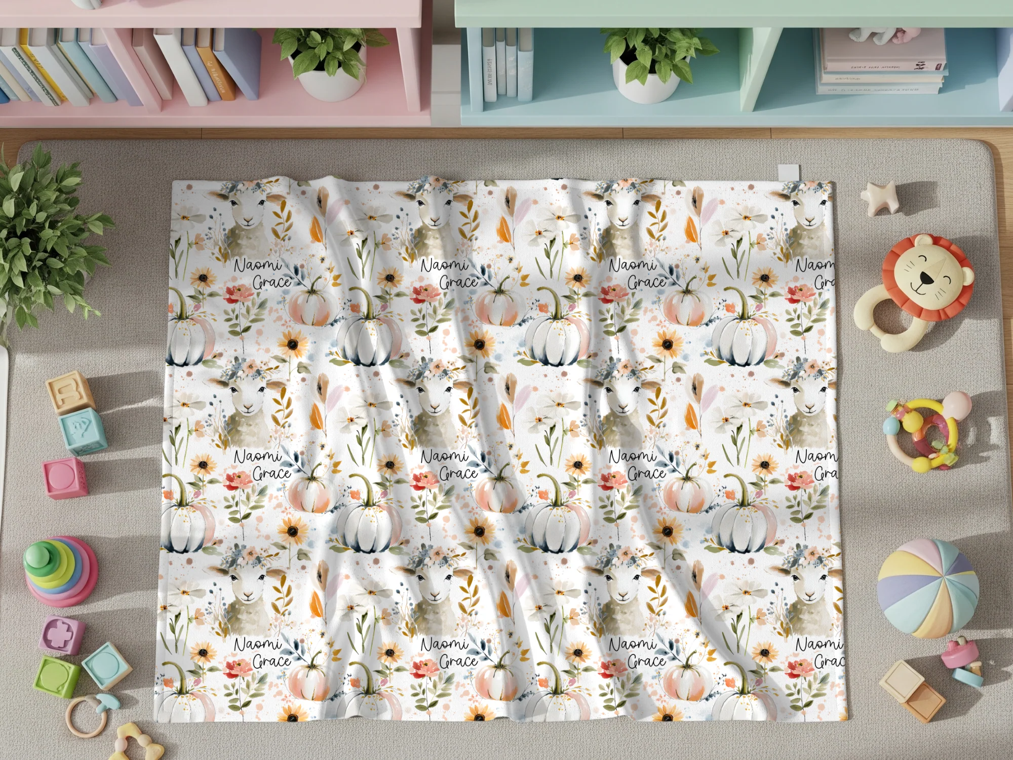 Personalized He Left the 99 To Find Me Baby Swaddle Blanket - Image 5