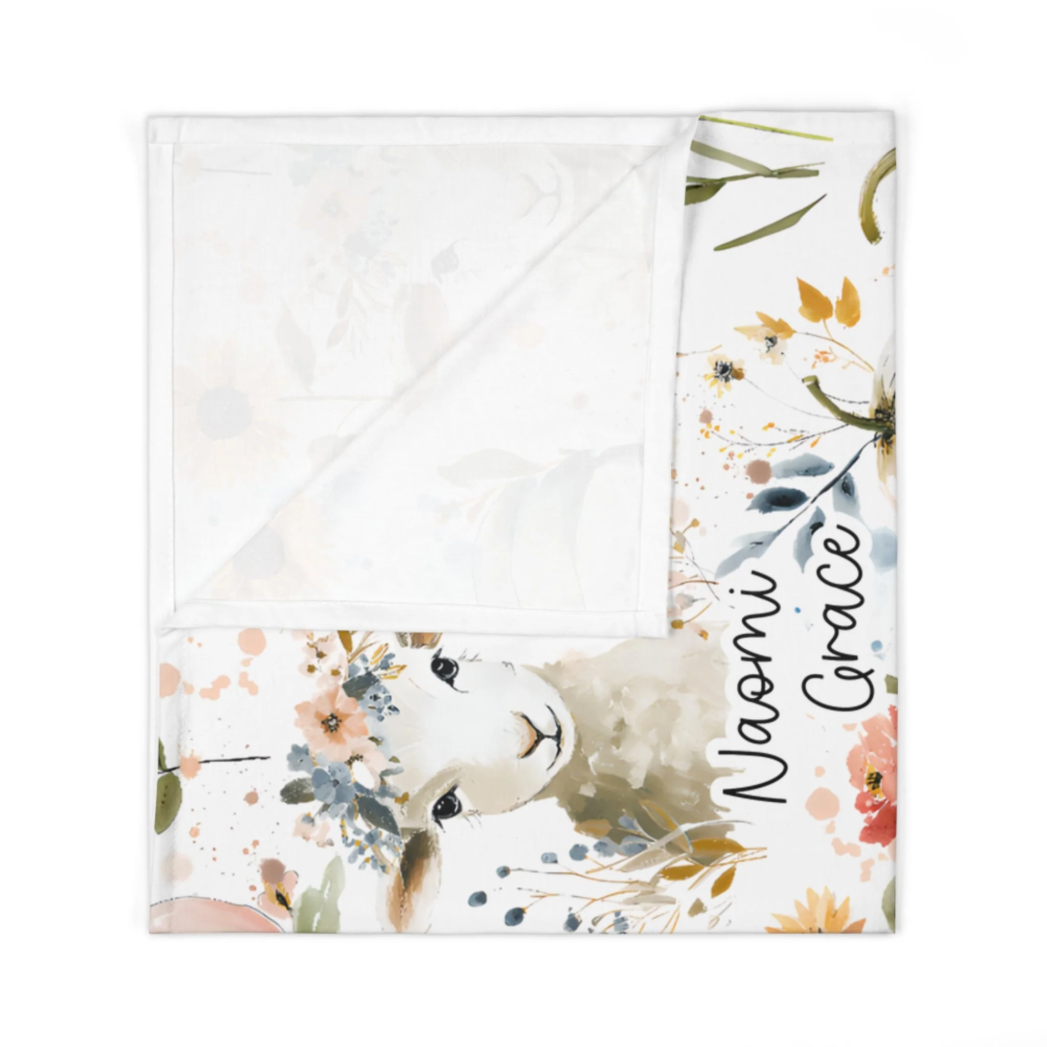 Personalized He Left the 99 To Find Me Baby Swaddle Blanket - Image 8