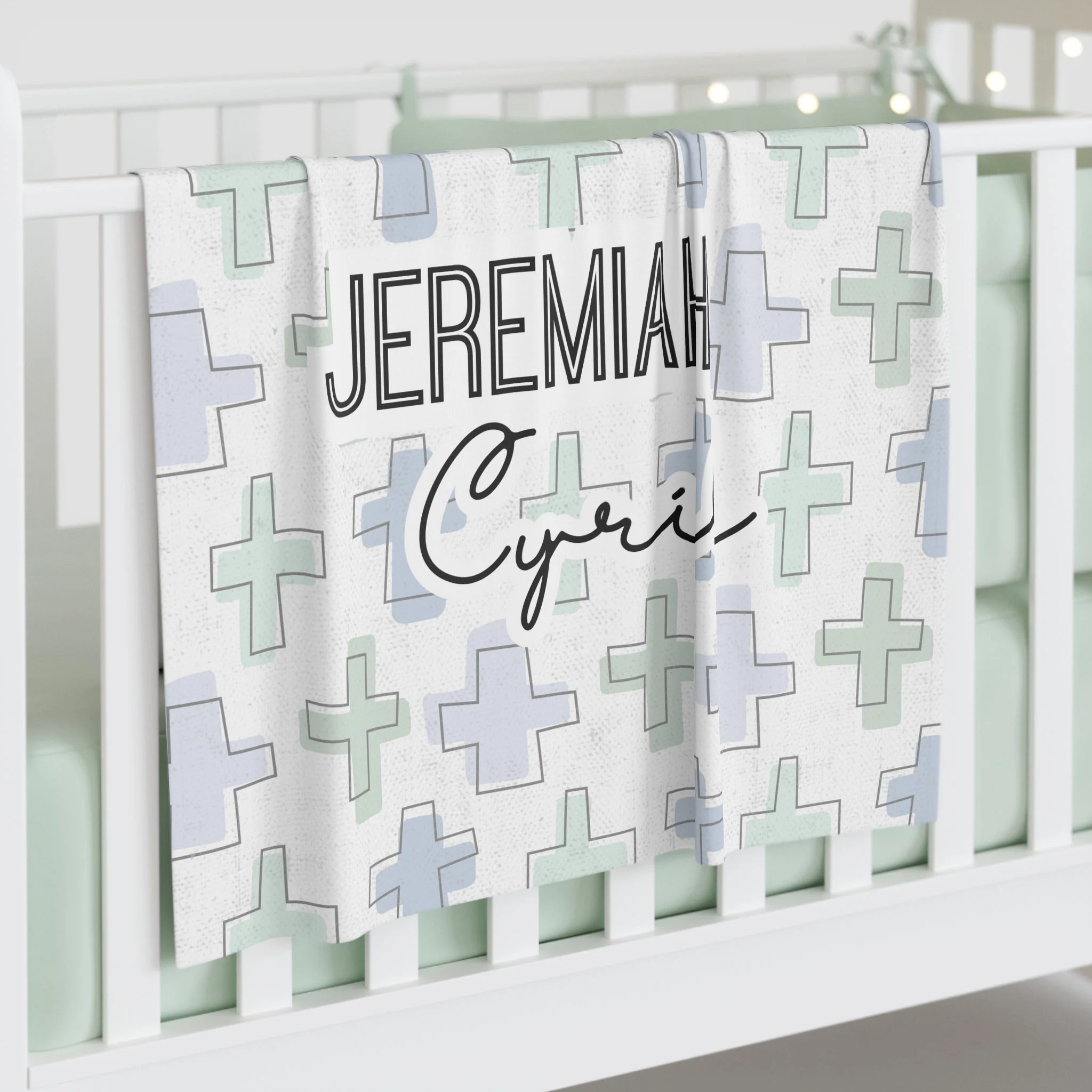 Personalized Rooted in Faith Minky Blanket