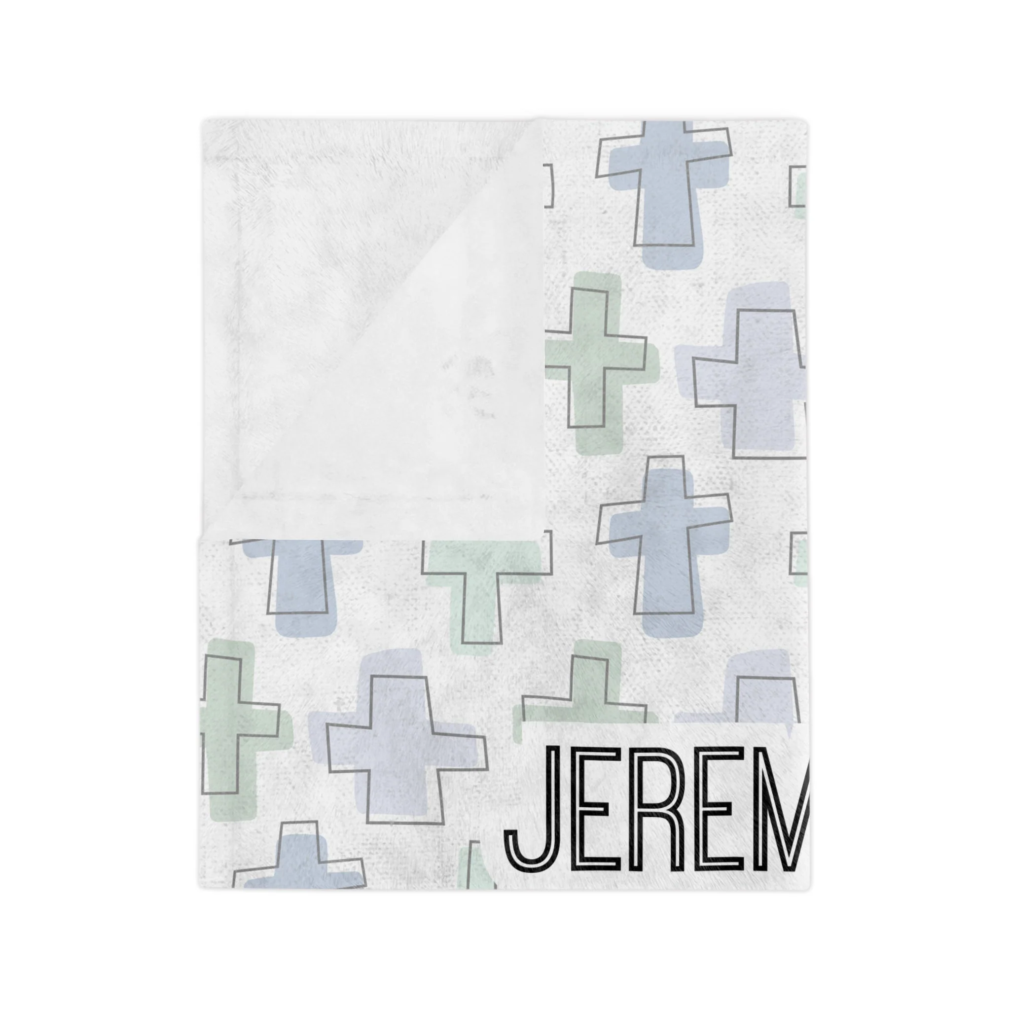 Personalized Rooted in Faith Minky Blanket - Image 7