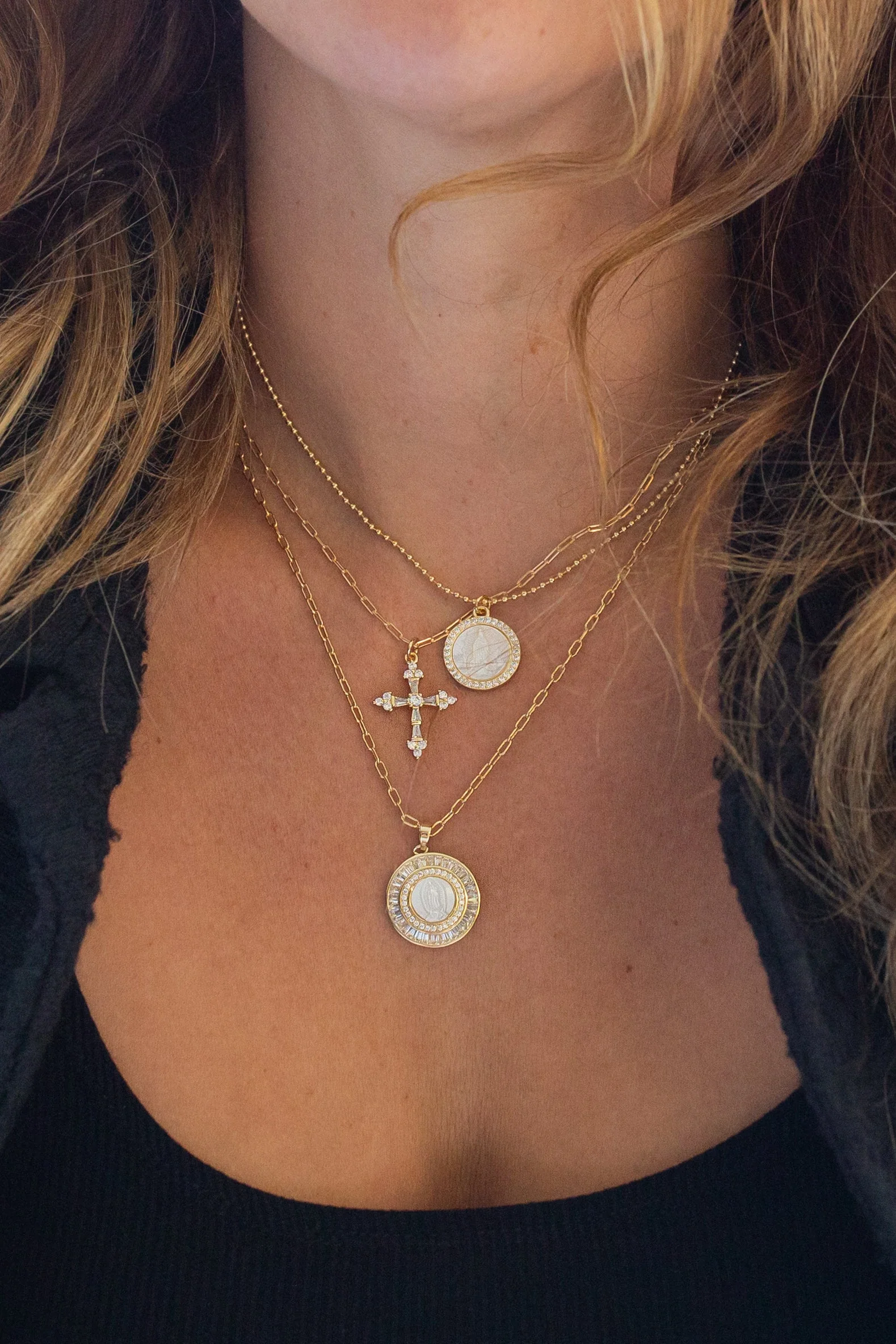 Petite Mother Mary Necklace - Image 3