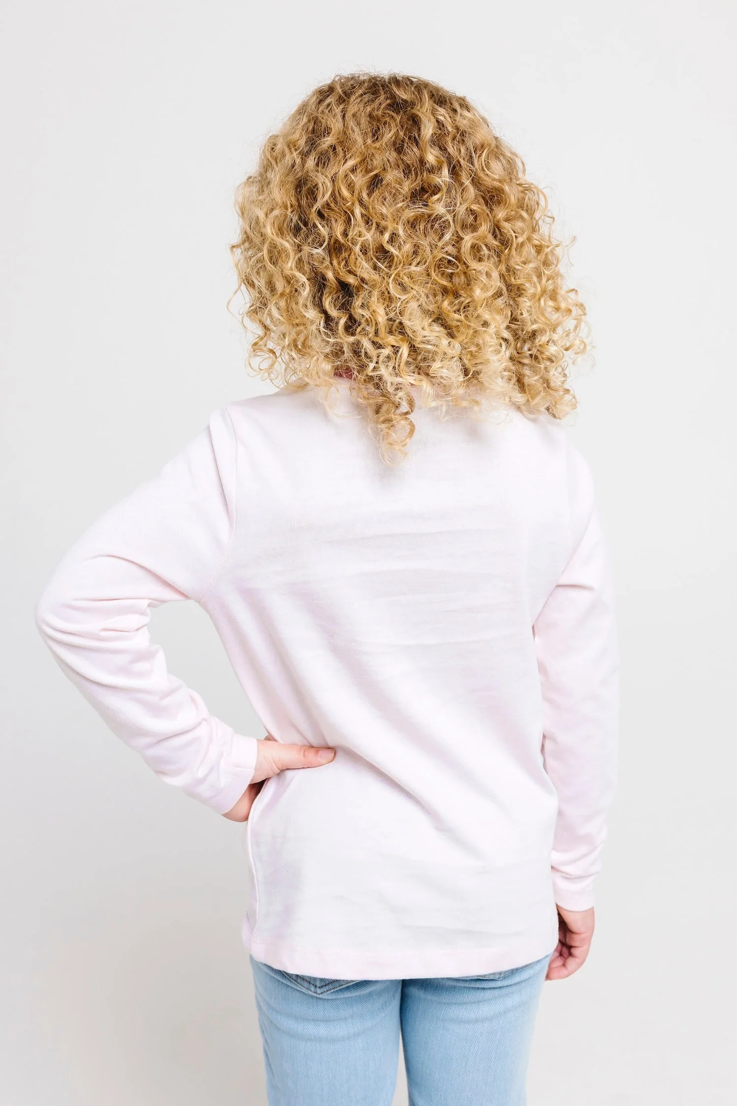 Pink Prayer Pocket Long Sleeve T-Shirt Cotton - Image 9