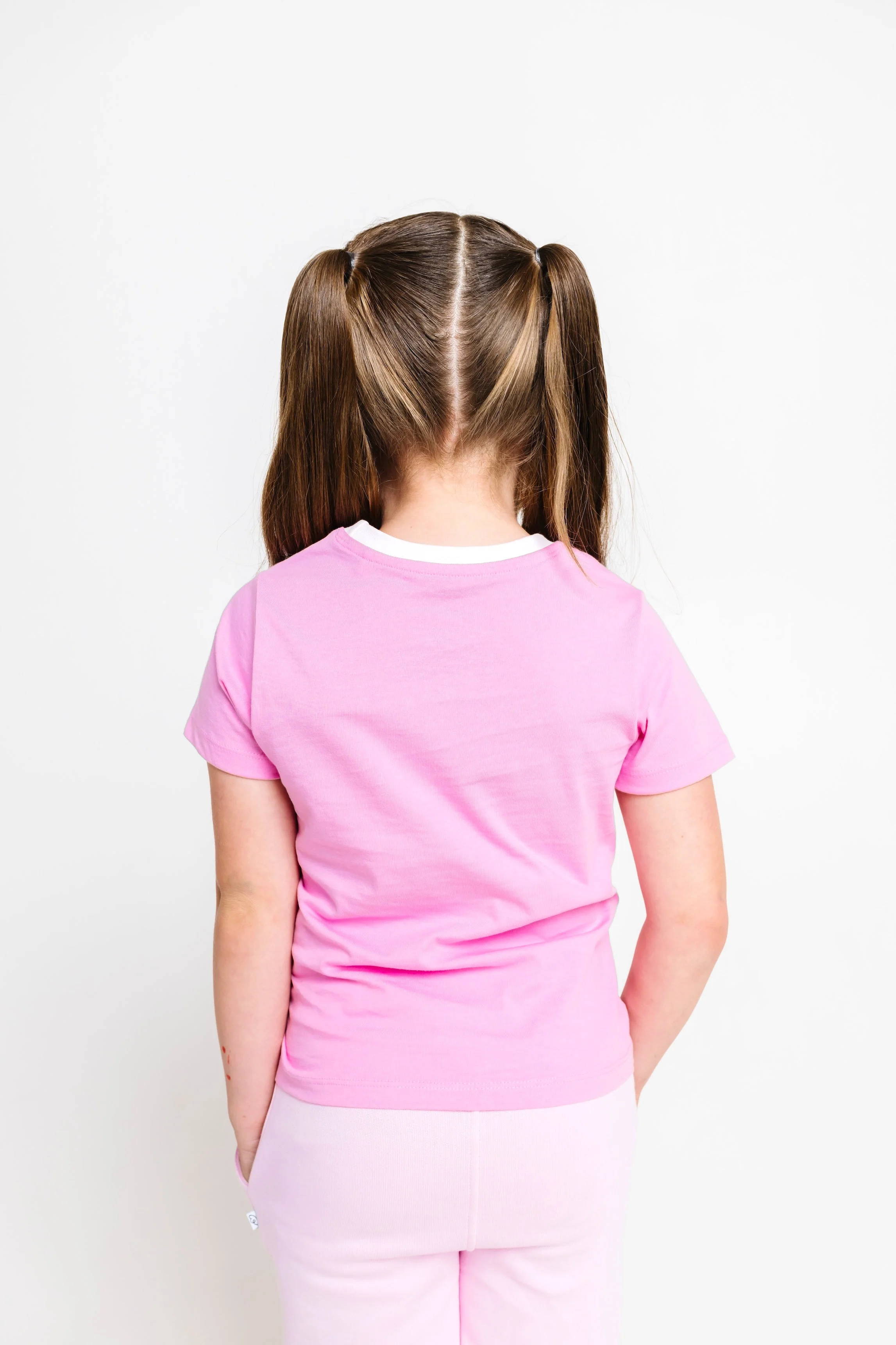 Pink Prayer Pocket Short Sleeve T-Shirt Cotton - Image 5