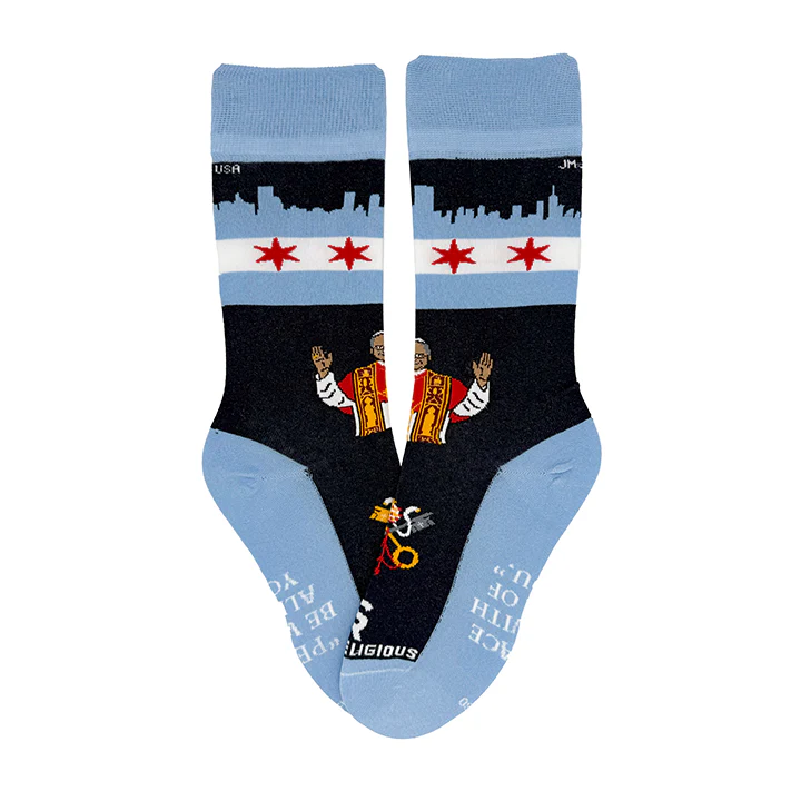 Pope Leo XIV - Chicago Adult Socks