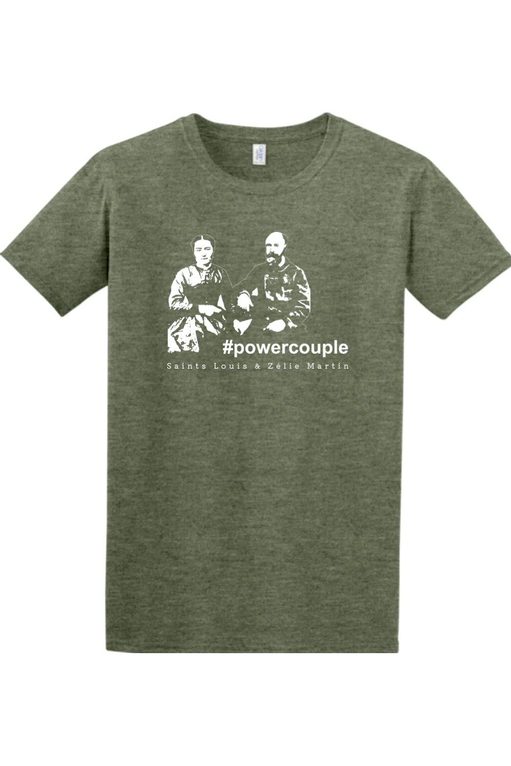 #Powercouple - Sts. Louis & Zelie Adult T-Shirt - Image 2