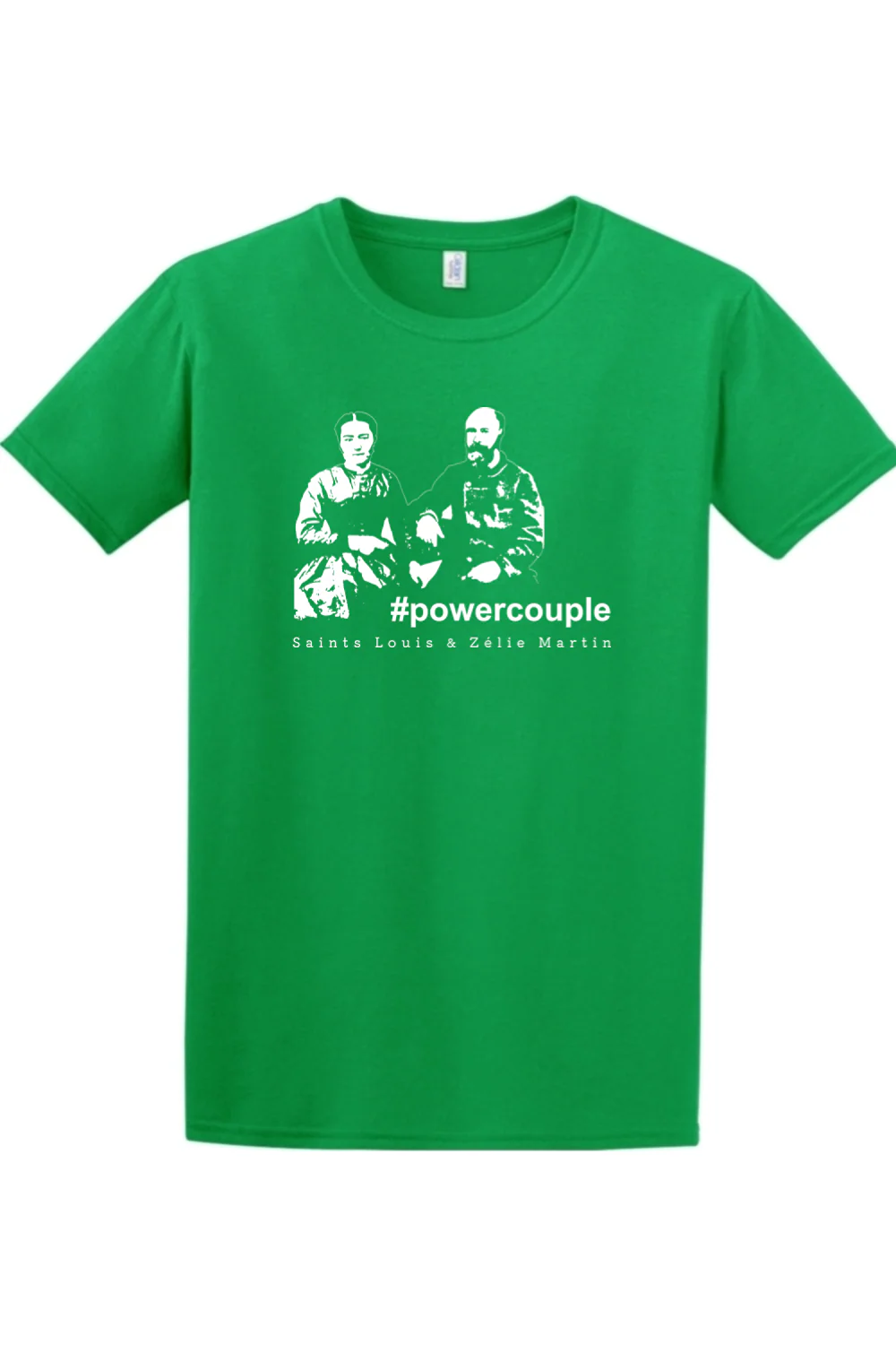 #Powercouple - Sts. Louis & Zelie Adult T-Shirt - Image 3