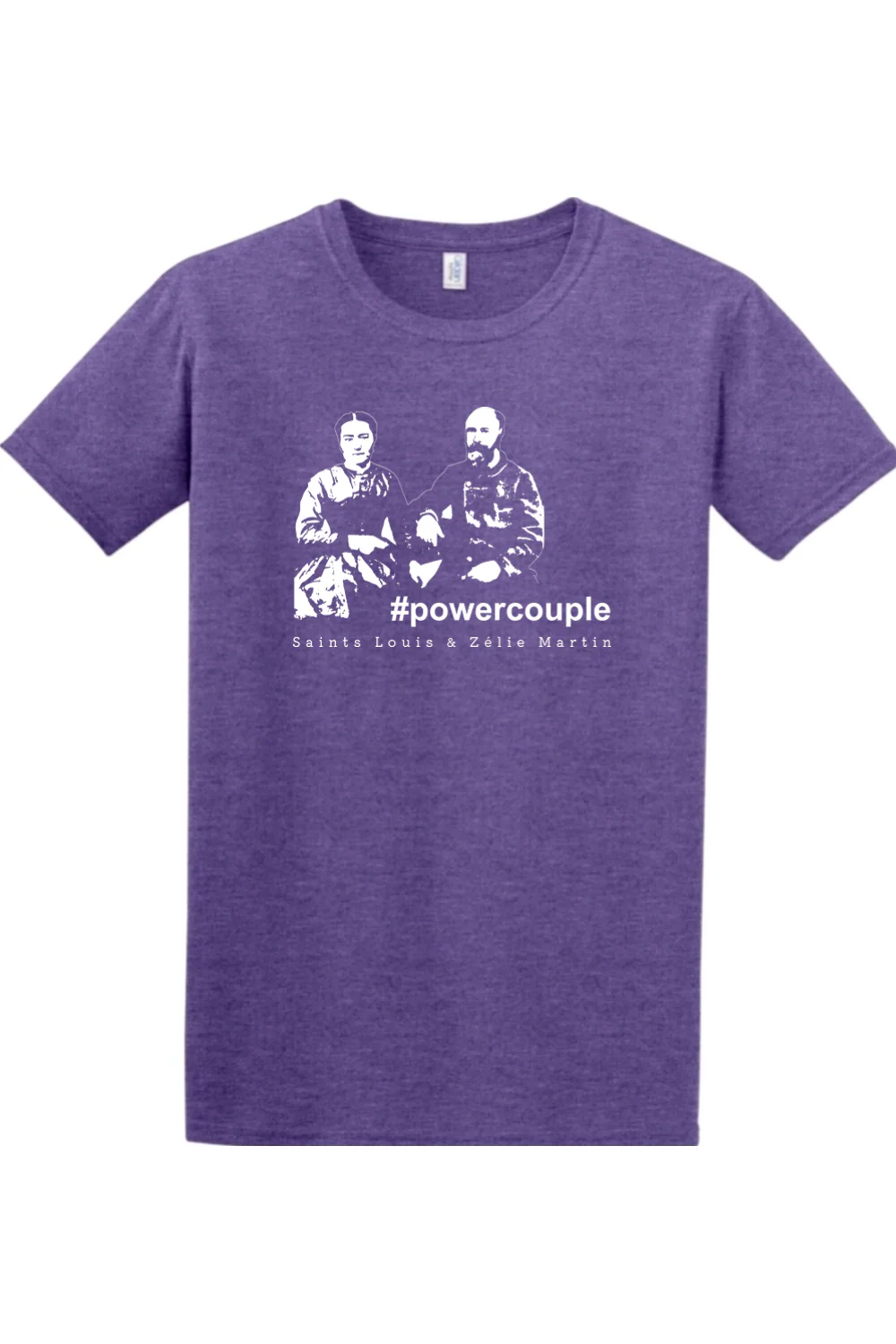 #Powercouple - Sts. Louis & Zelie Adult T-Shirt - Image 4