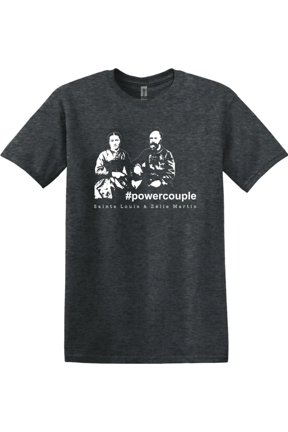 #Powercouple - Sts. Louis & Zelie Adult T-Shirt - Image 8