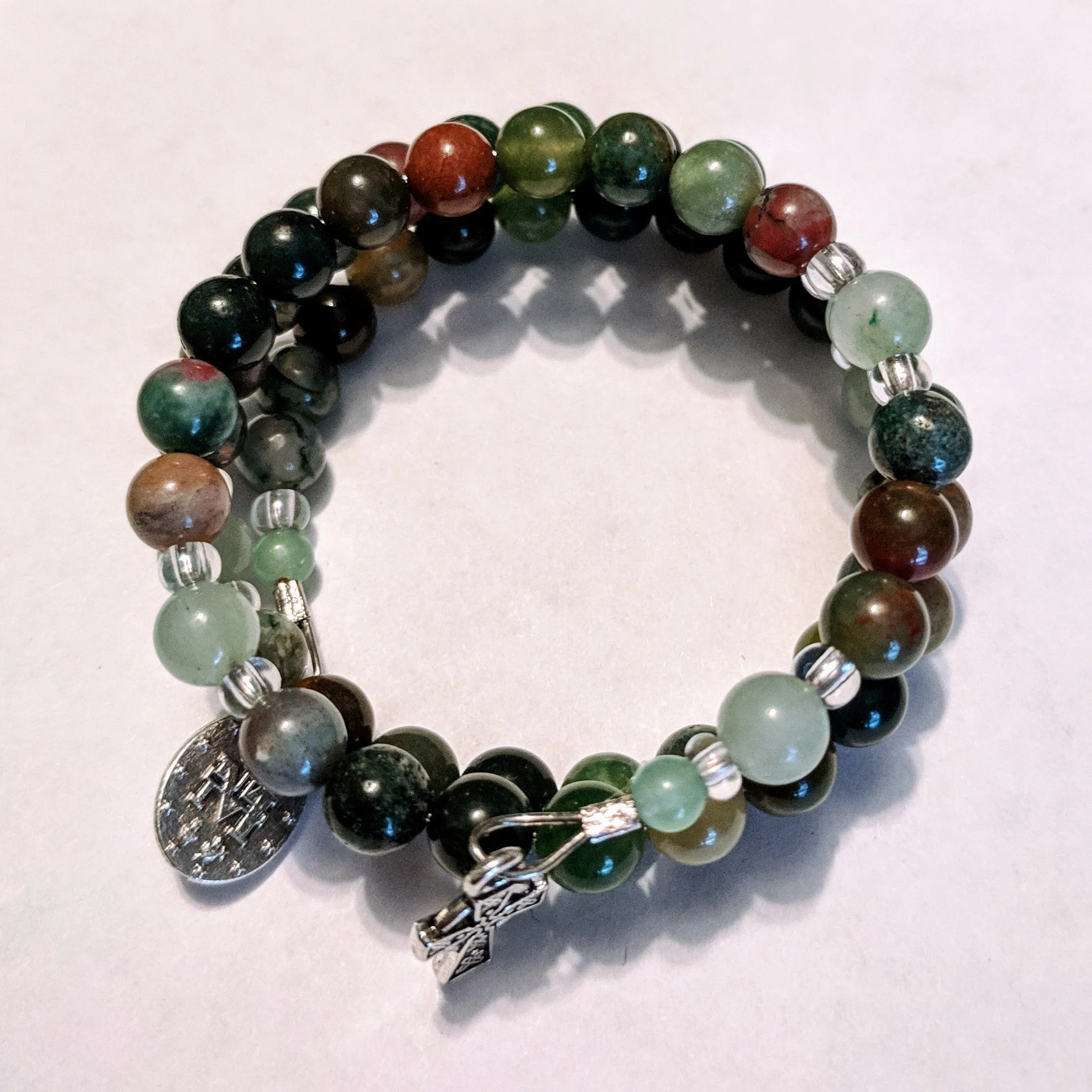 Precious Feet Celtic Fields of Grace Rosary Bracelet Wrap - Image 3