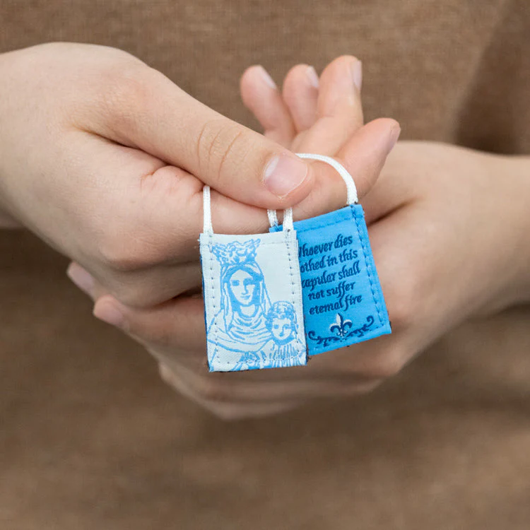 Kid's OLMC | Our Lady of Mt. Carmel Premium Brown Scapular - Image 3