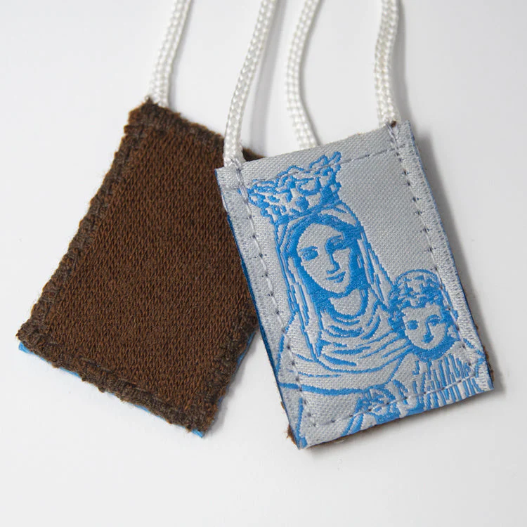 Kid's OLMC | Our Lady of Mt. Carmel Premium Brown Scapular - Image 4