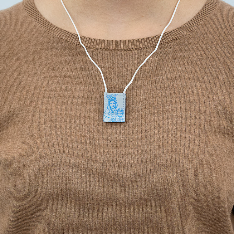 Kid's OLMC | Our Lady of Mt. Carmel Premium Brown Scapular - Image 7