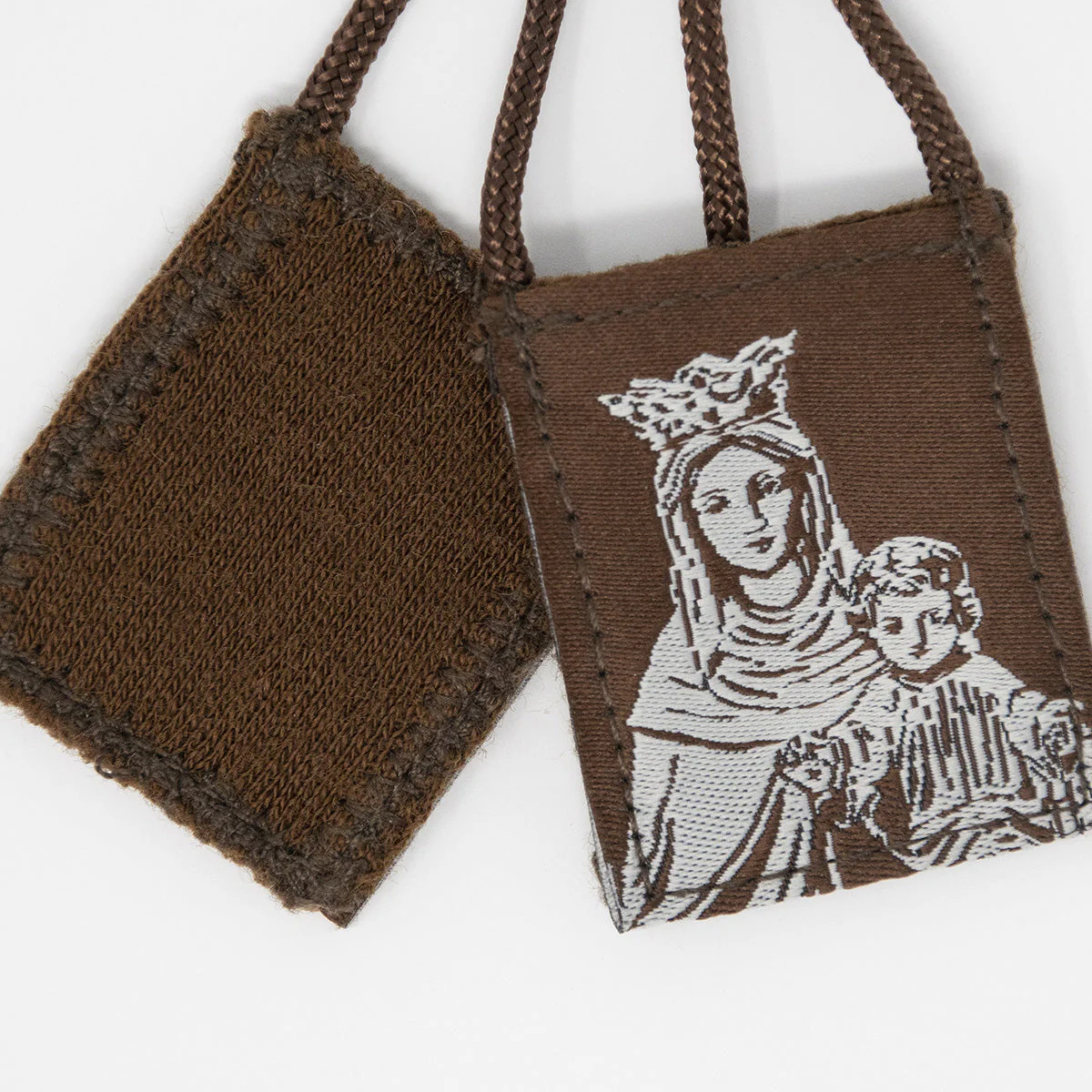 OLMC Crown of Stars | Our Lady of Mt. Carmel Premium Brown Scapular - Image 5