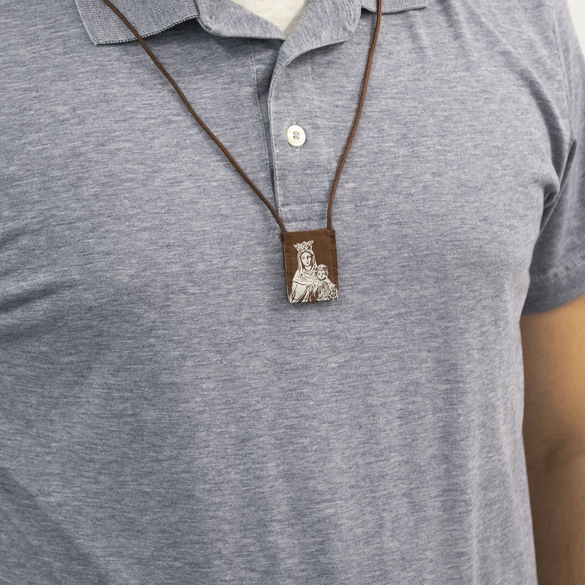 OLMC Crown of Stars | Our Lady of Mt. Carmel Premium Brown Scapular - Image 6