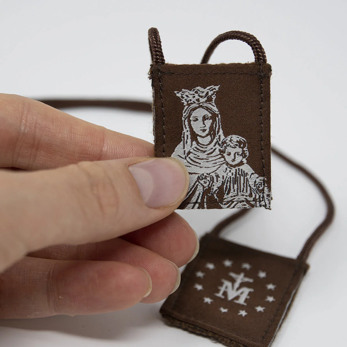 OLMC Crown of Stars | Our Lady of Mt. Carmel Premium Brown Scapular - Image 7