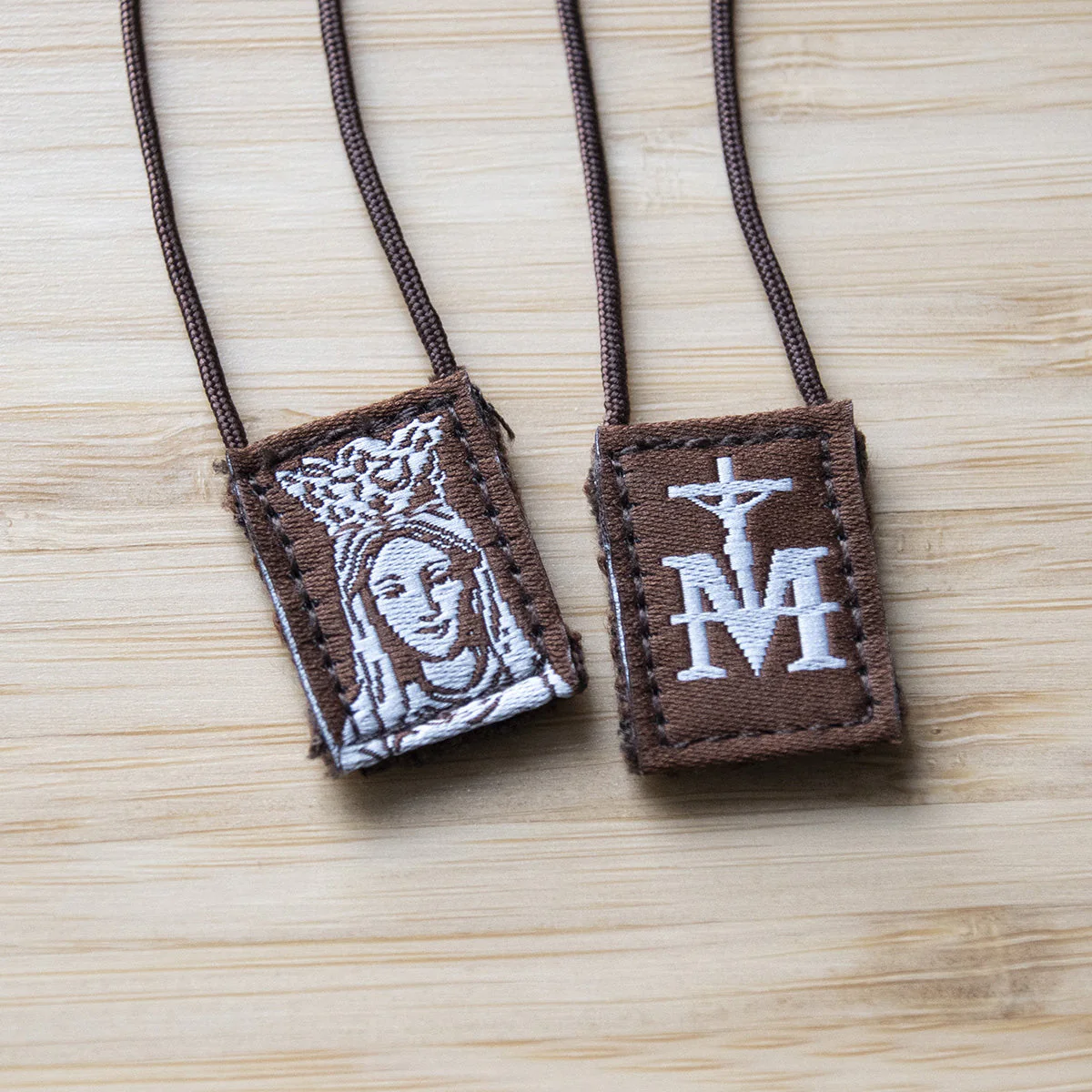 OLMC Mini | Our Lady of Mt. Carmel Premium Brown Scapular - Image 3