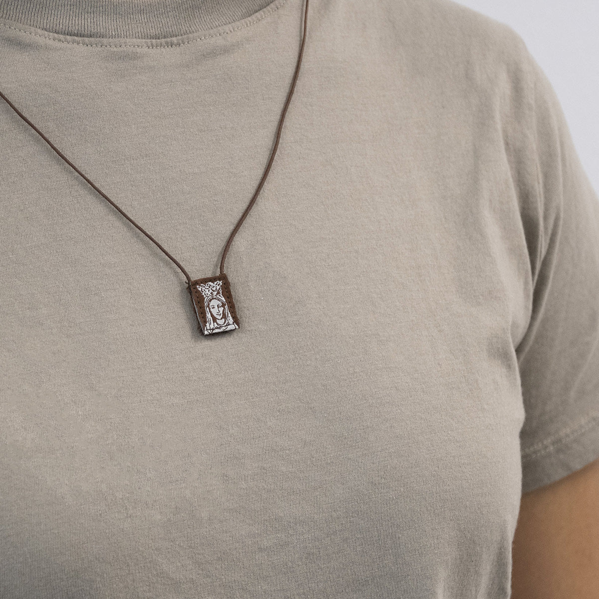 OLMC Mini | Our Lady of Mt. Carmel Premium Brown Scapular - Image 7