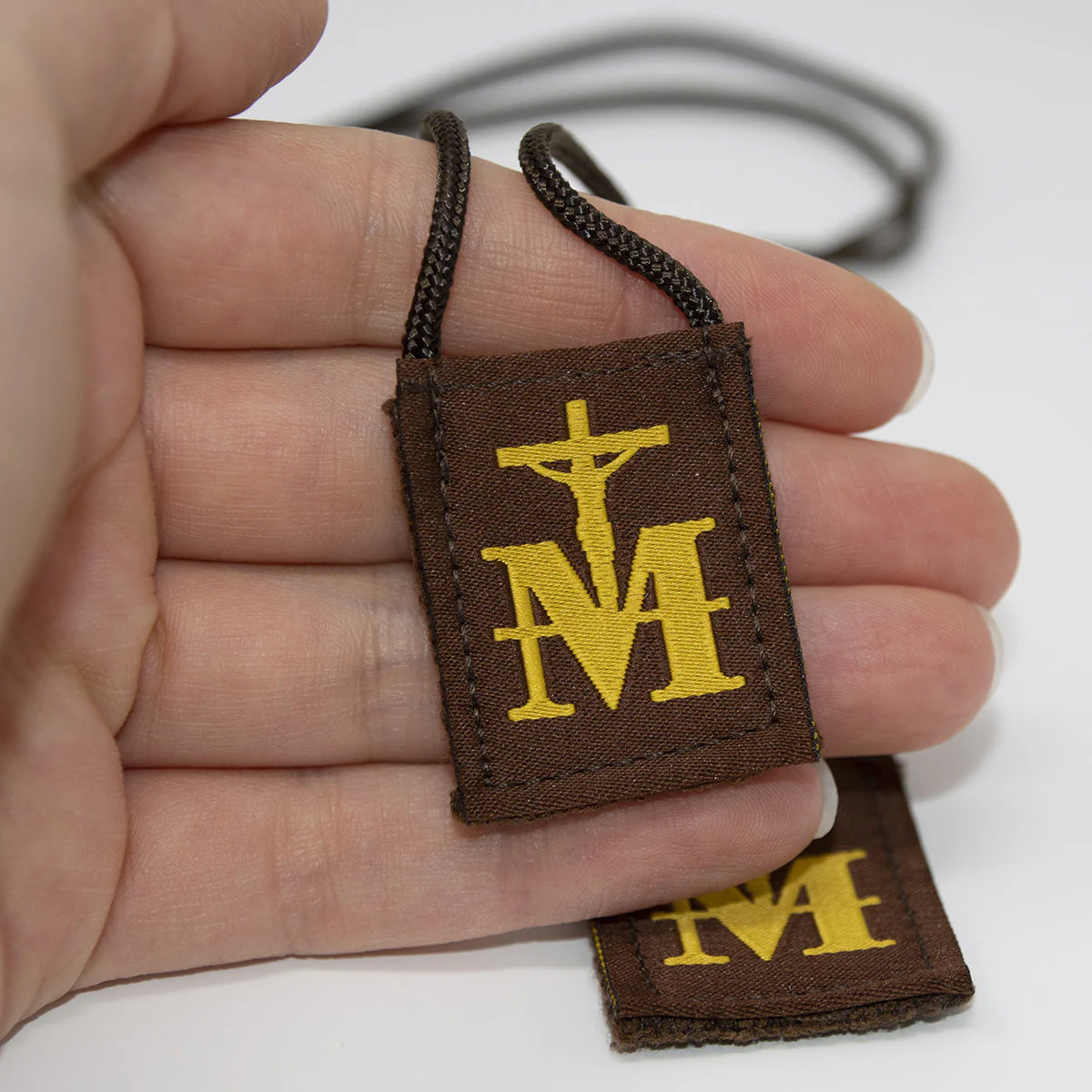 Marian Crucifix | Premium Brown Scapular - Image 7