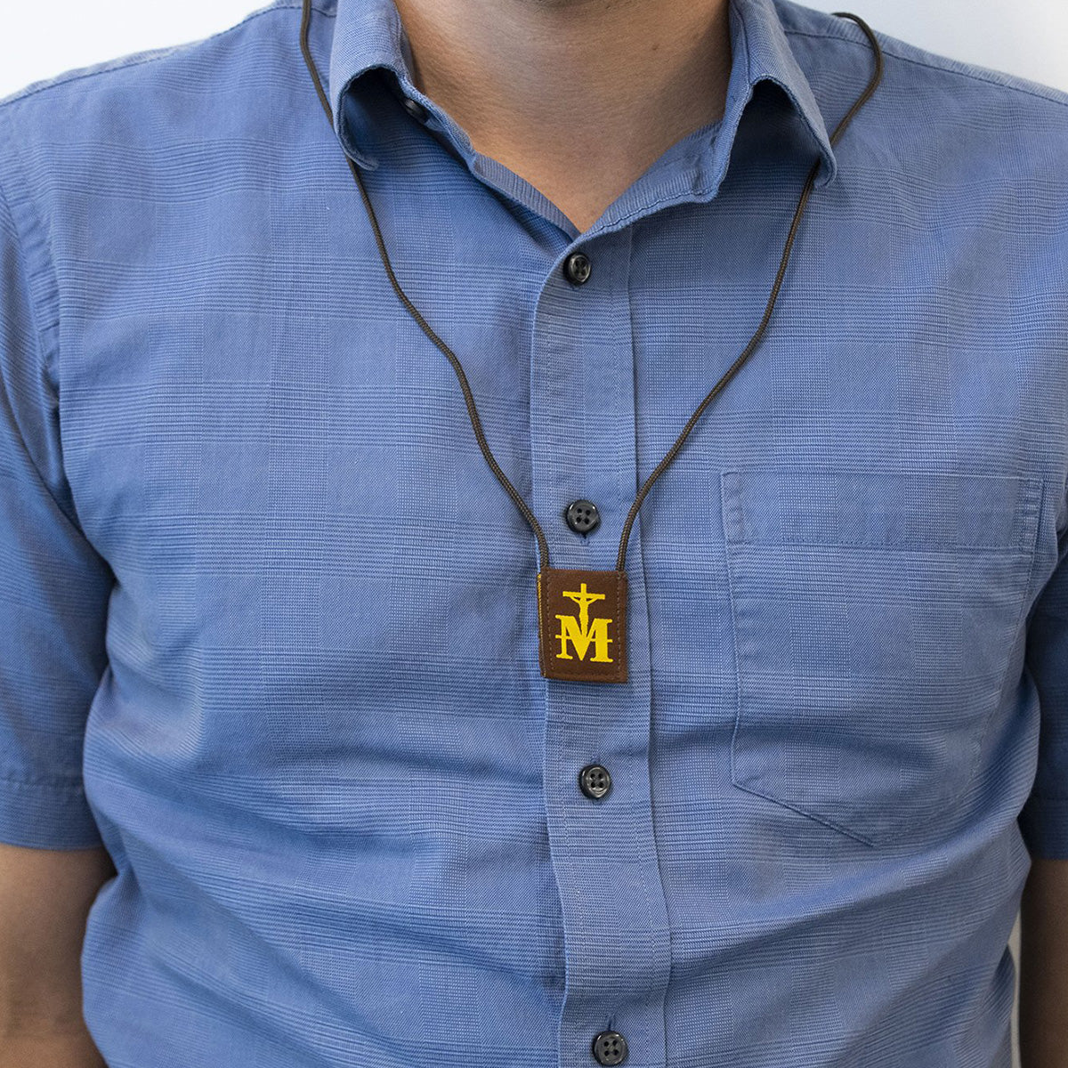 Marian Crucifix | Premium Brown Scapular - Image 8