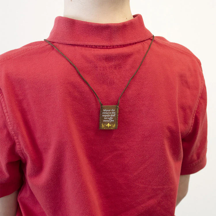 Kid's Eucharist | Premium Brown Scapular - Image 10