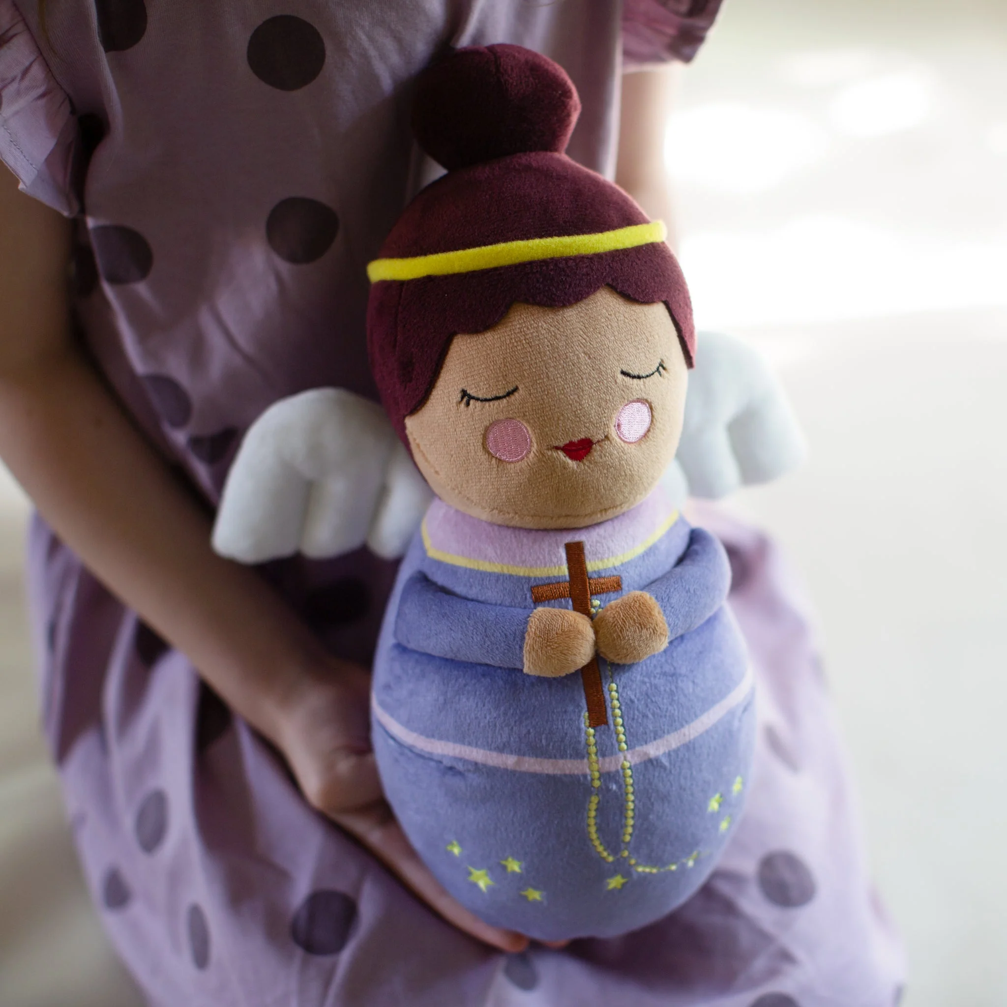 Purple Guardian Angel Plush Doll - Image 3