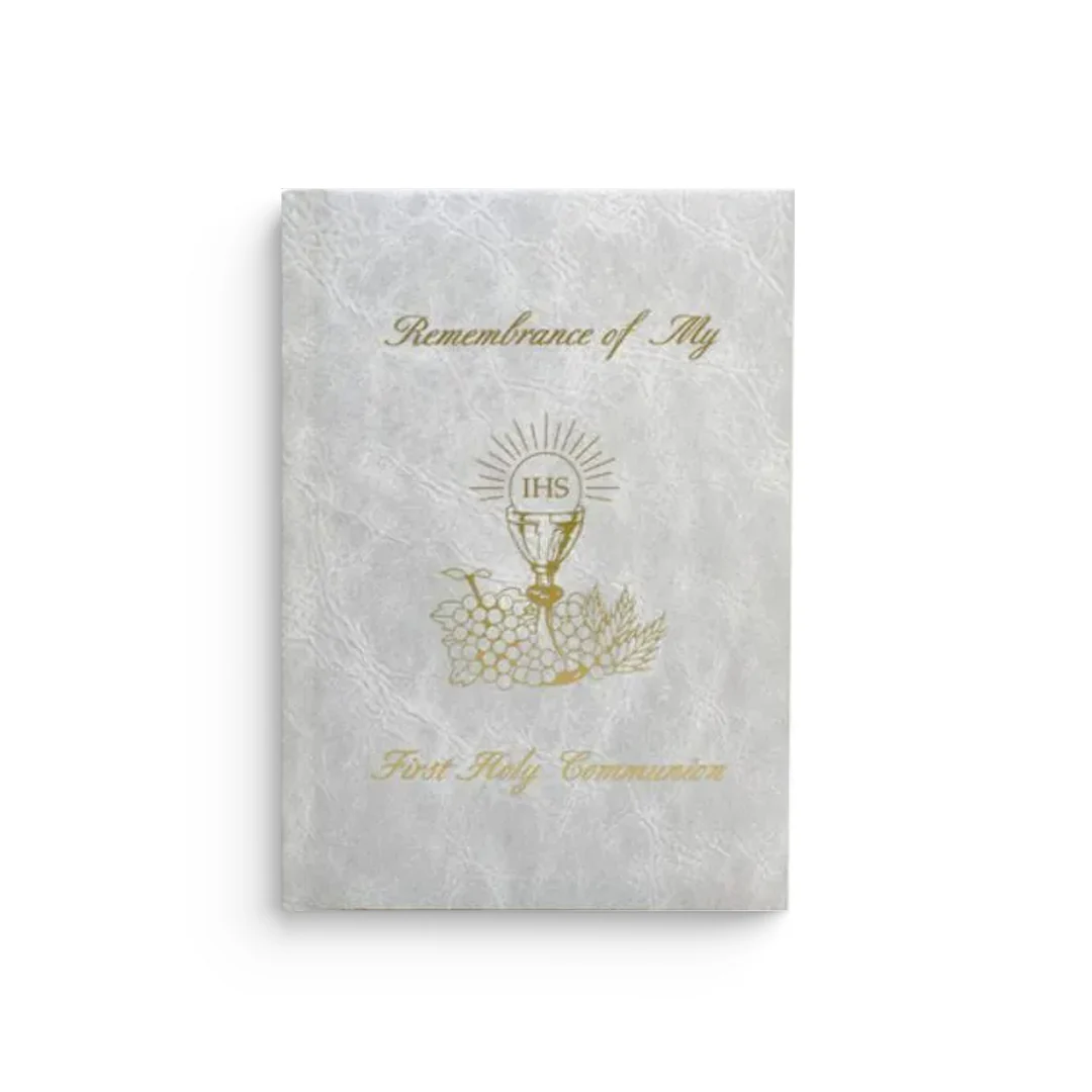 Remembrance of My First Holy Communion-Girl-White Edges: Marian Children's Mass Book