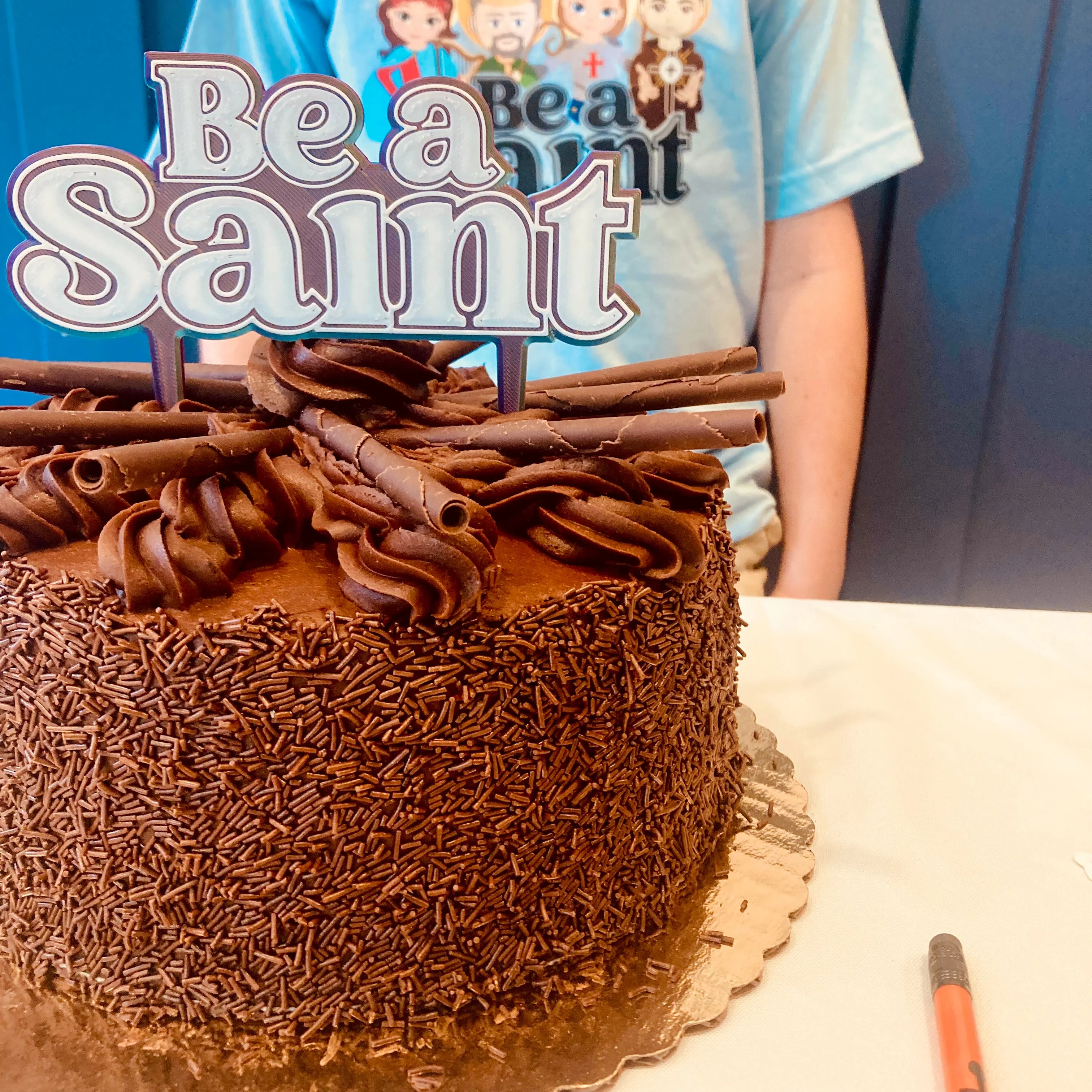 Reusable 3D Cake Toppers — Happy Birthday & Be a Saint