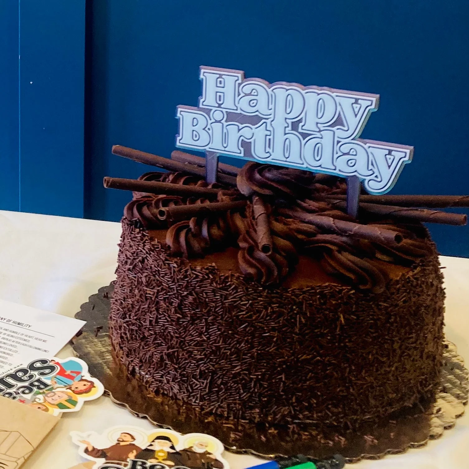 Reusable 3D Cake Toppers — Happy Birthday & Be a Saint - Image 2