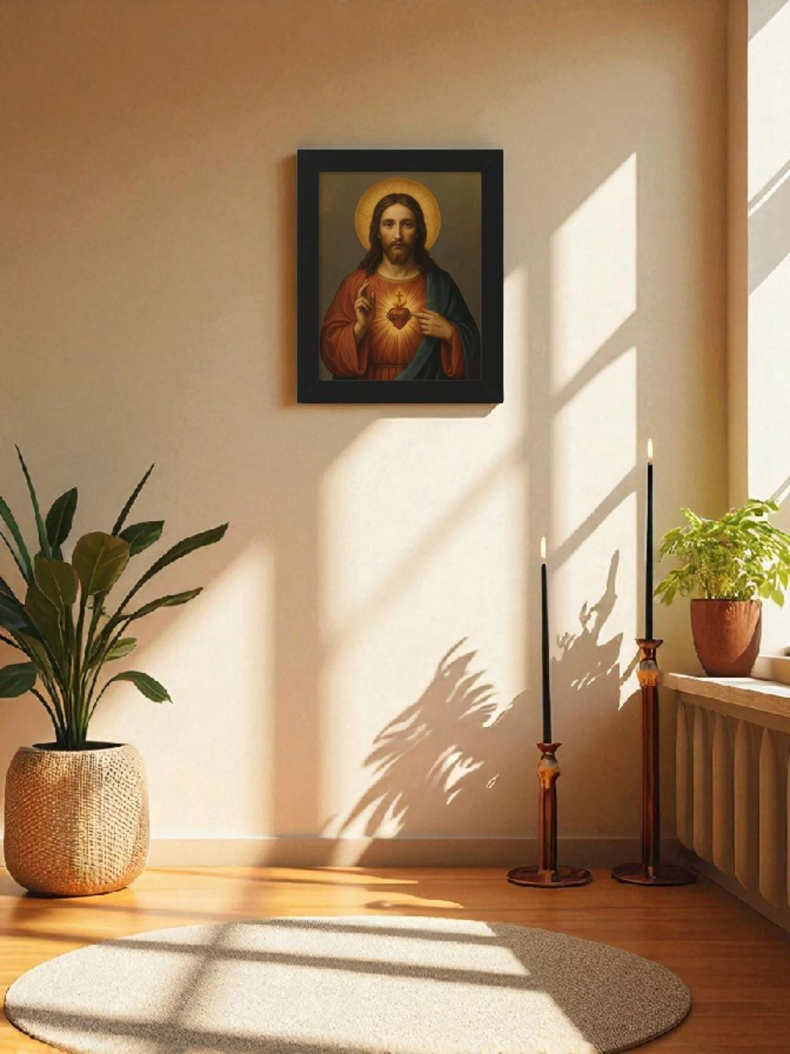 Sacred Heart Framed Wall Decor - Image 3