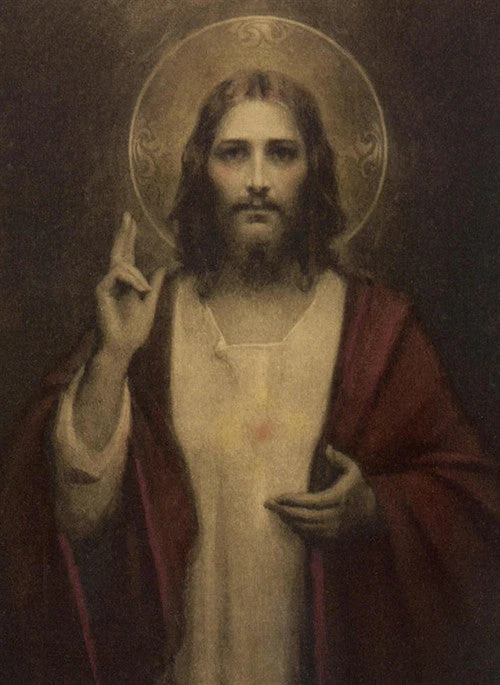 Sacred Heart of Jesus - Chambers Print 5X7 - Image 2