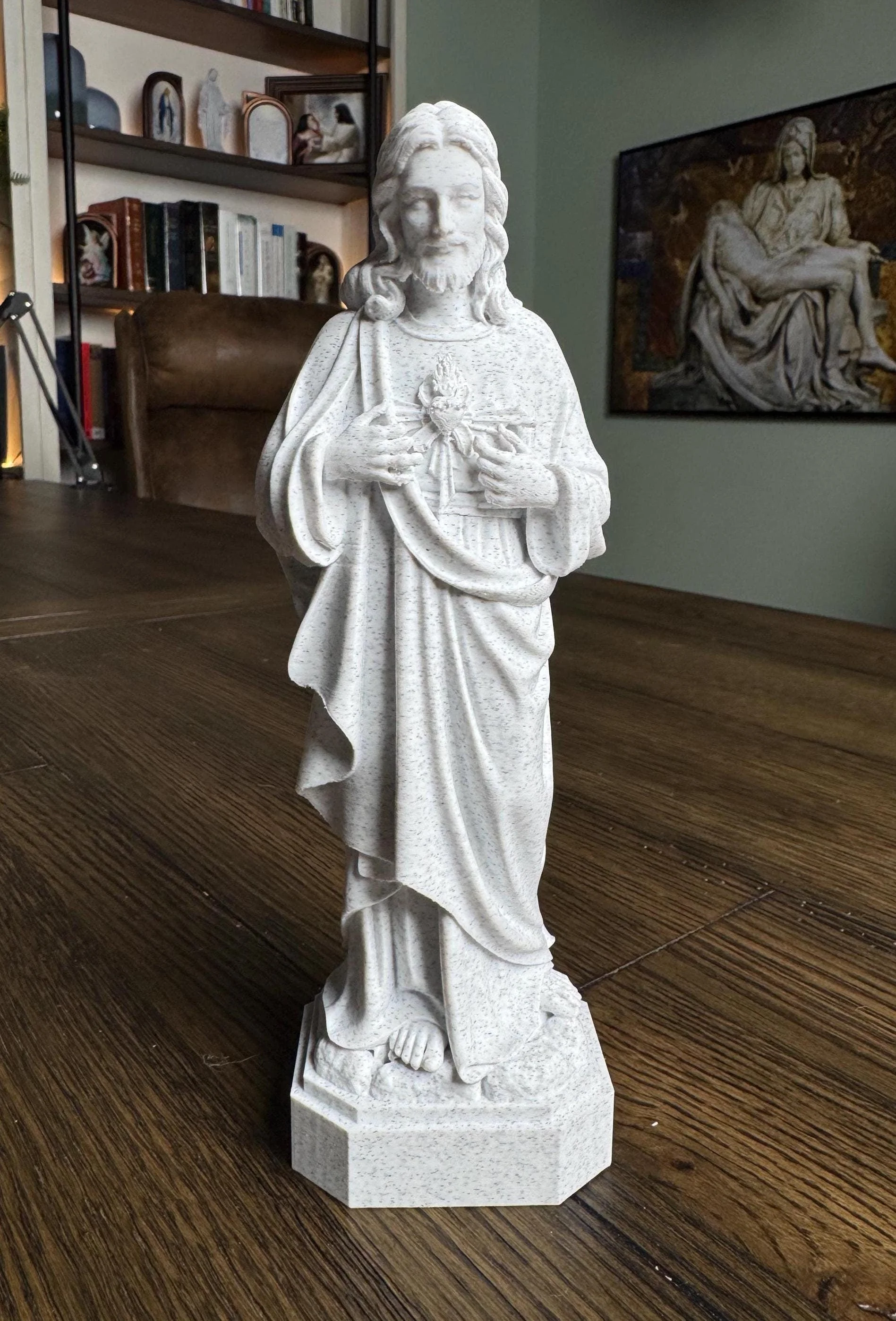 Sacred Heart of Jesus 3D Printed Statue - Image 2