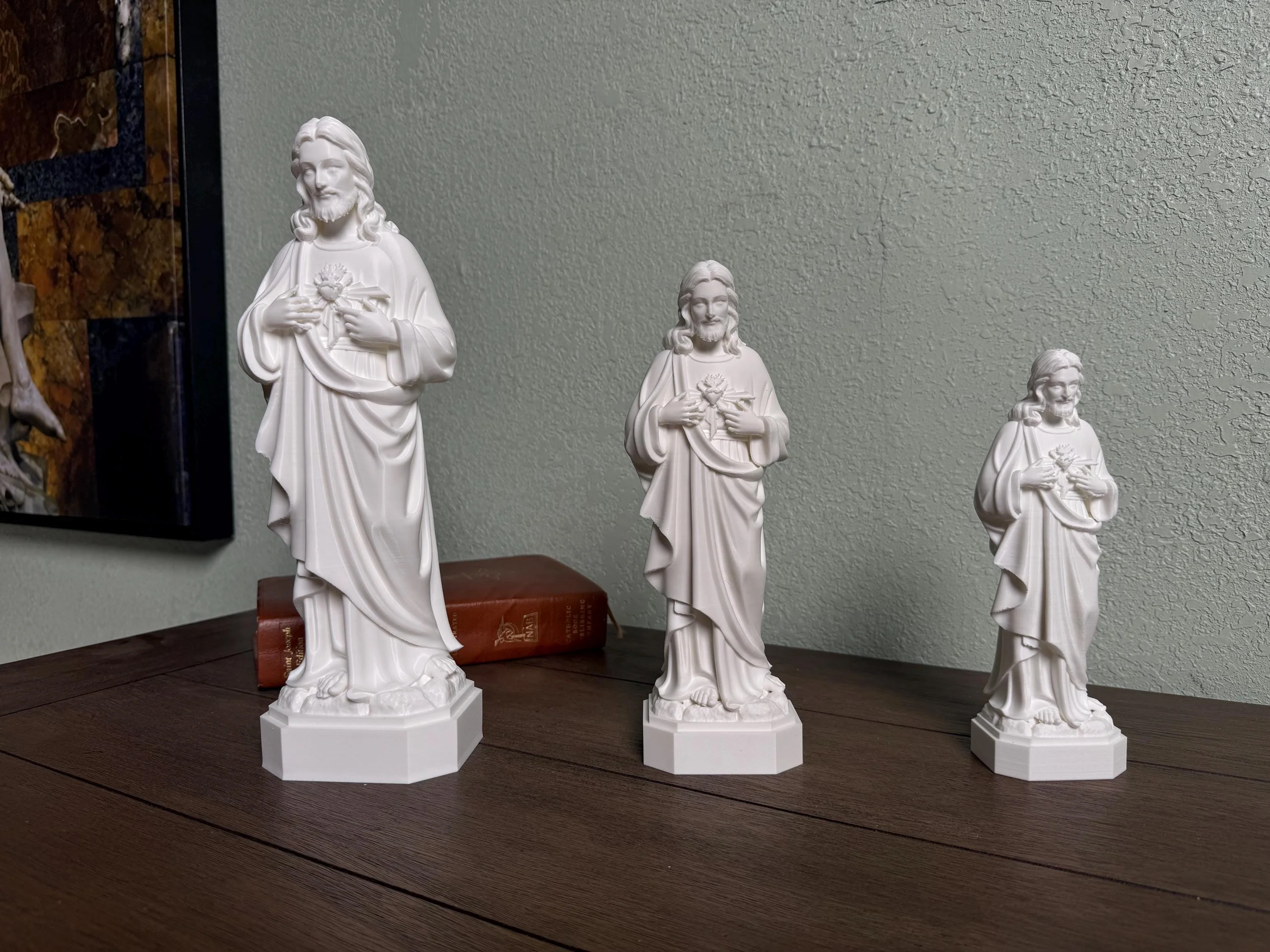 Sacred Heart of Jesus 3D Printed Statue - Image 4