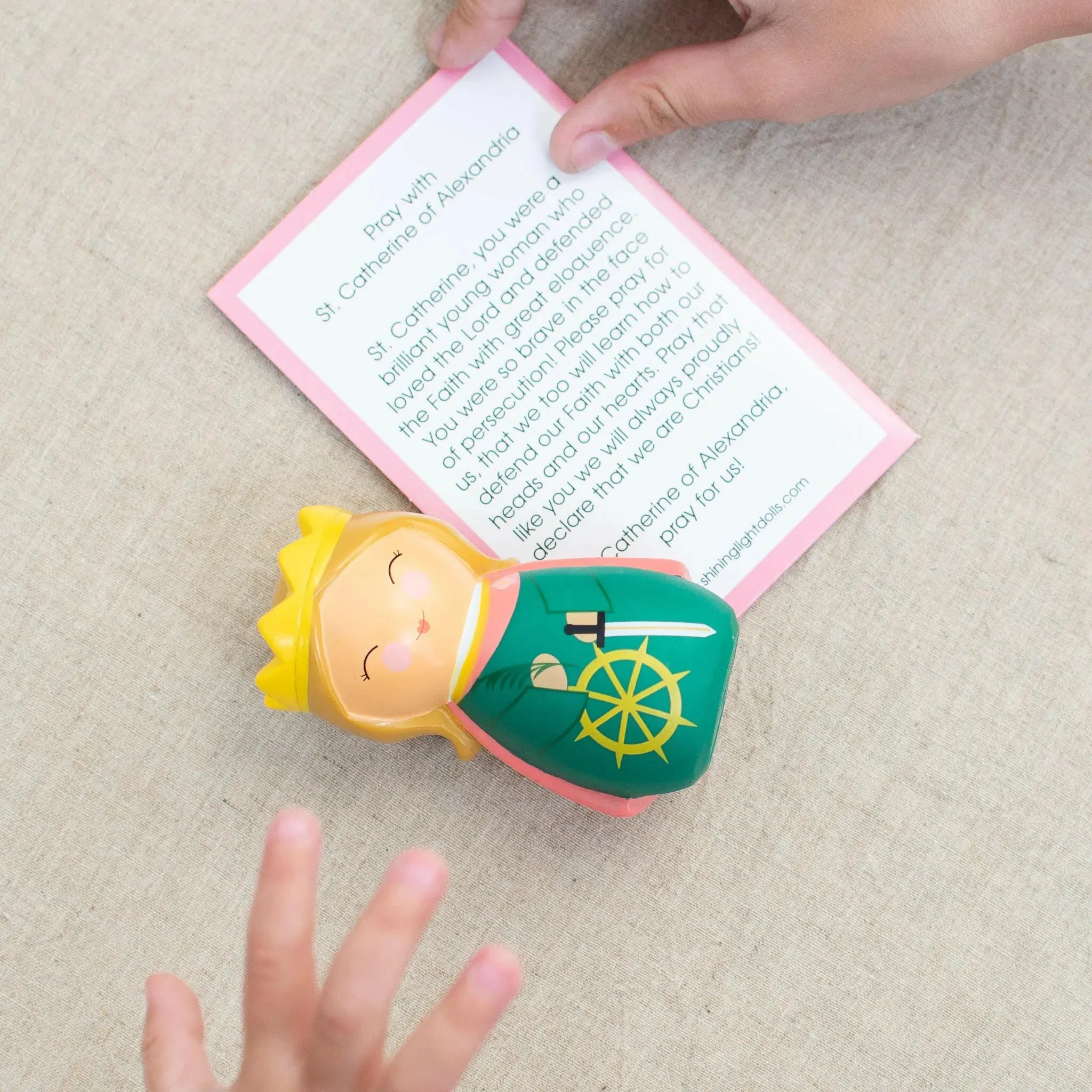 Saint Catherine of Alexandria Shining Light Doll - Image 2